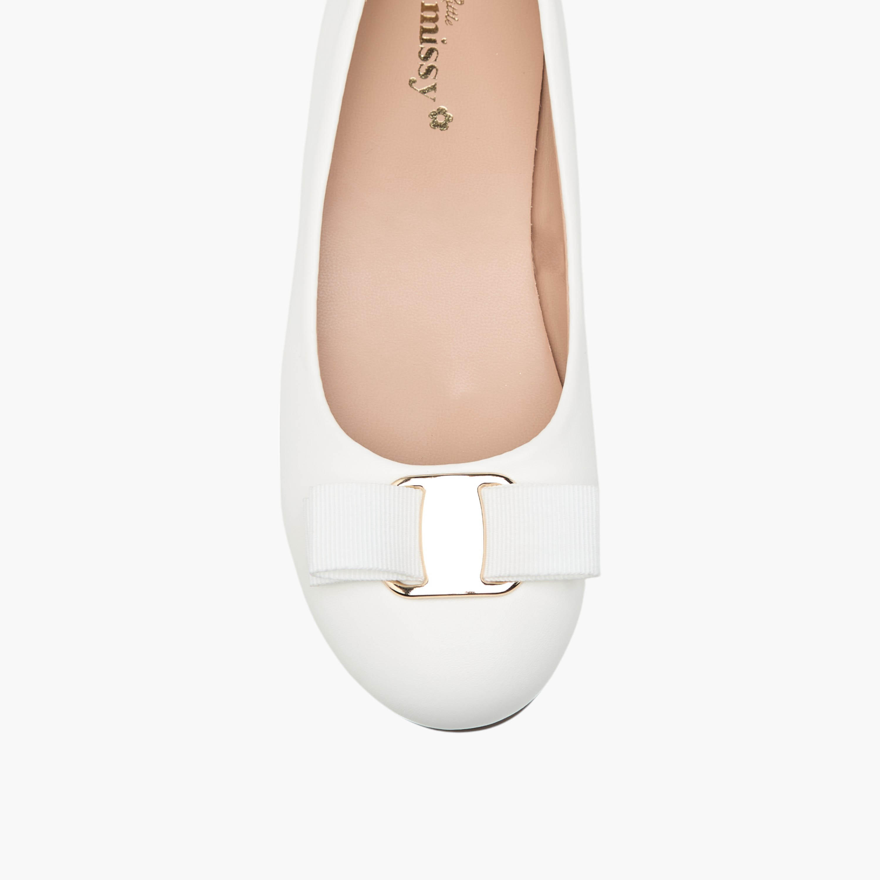 Little Missy Bow Accent Slip-On Ballerina Shoes-girls-shoes-ballerinas-image-4