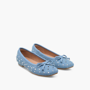 Celeste Girls' Embellished Slip-On Ballerina Shoes-girls-shoes-ballerinas-image-1