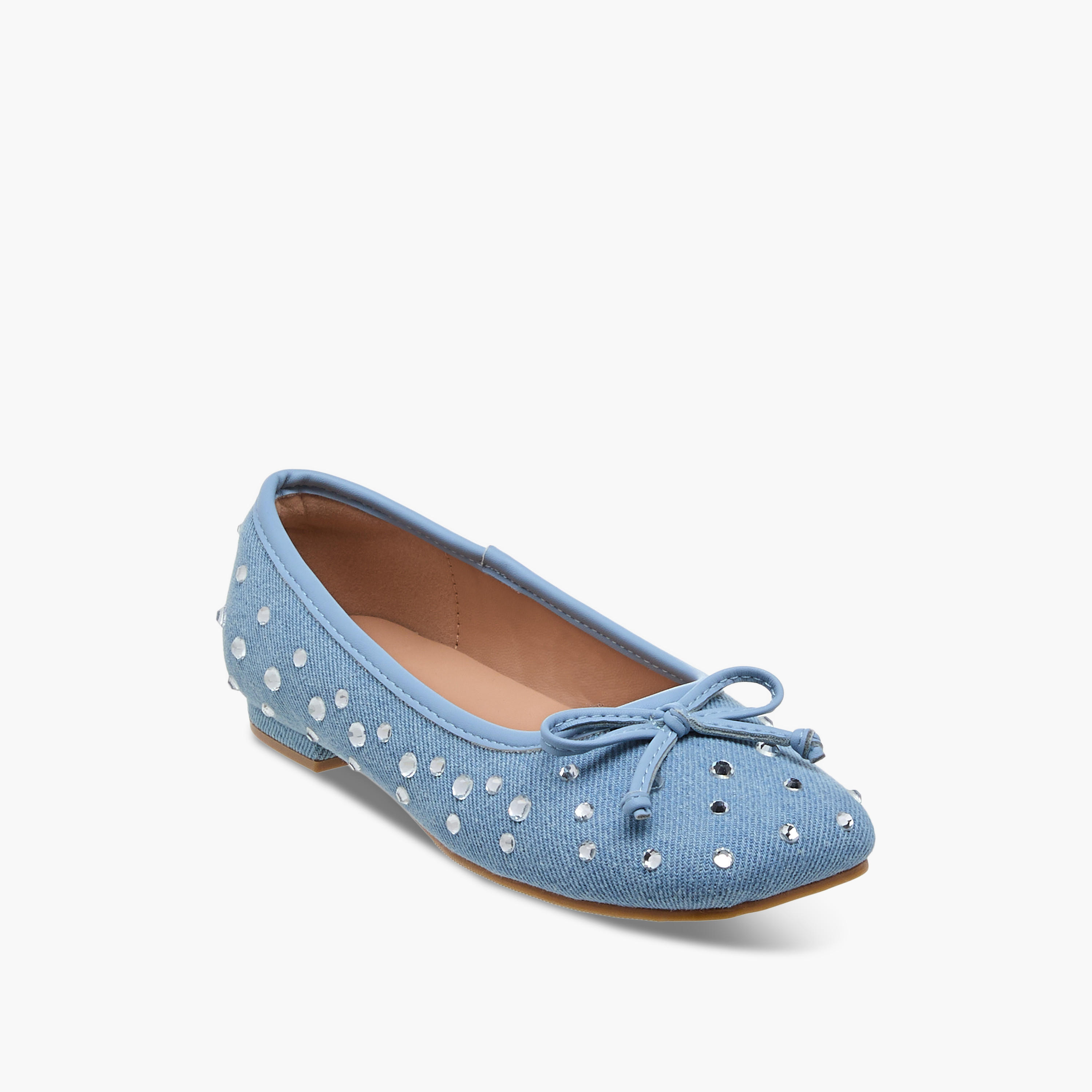 Celeste Girls' Embellished Slip-On Ballerina Shoes-girls-shoes-ballerinas-image-2
