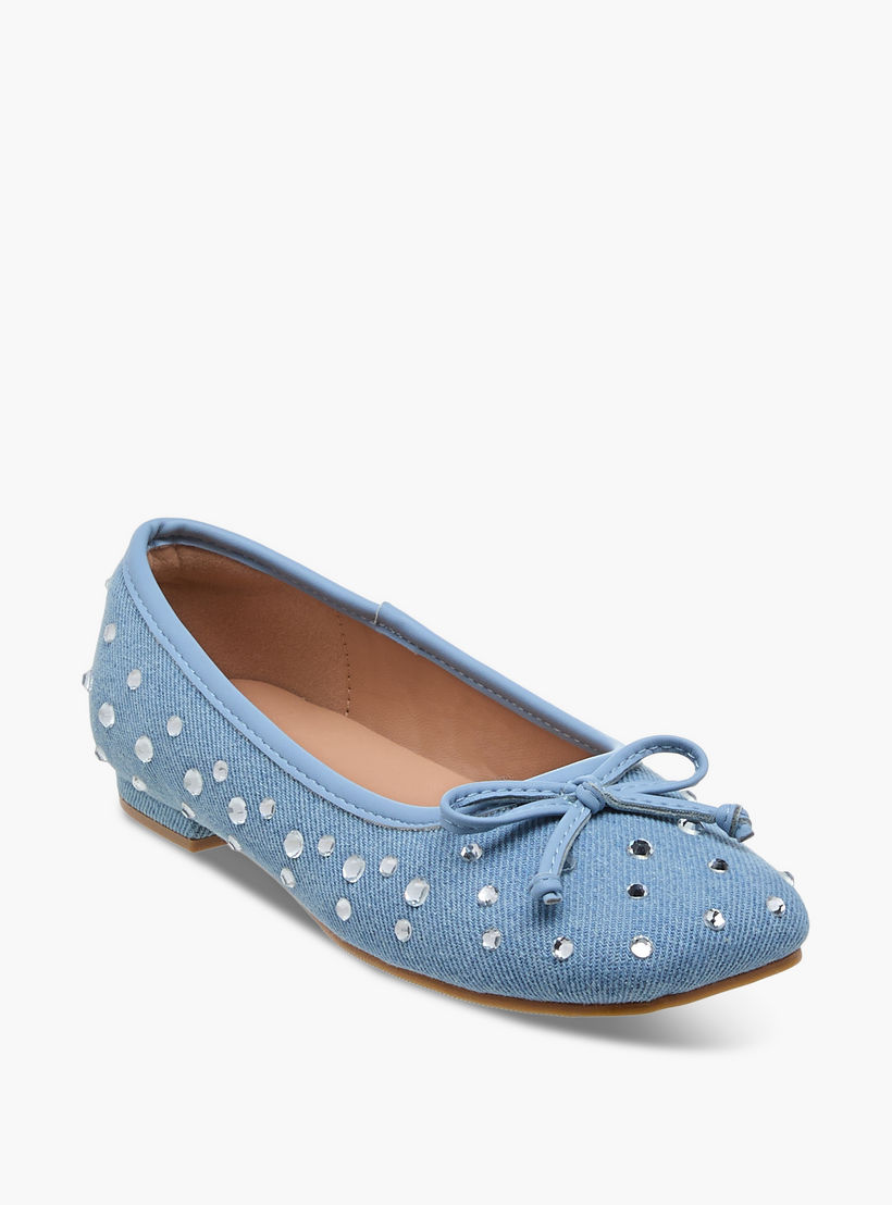 Celeste Girls' Embellished Slip-On Ballerina Shoes-girls-shoes-ballerinas-image-2