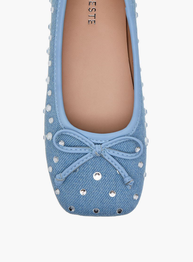 Celeste Girls' Embellished Slip-On Ballerina Shoes-girls-shoes-ballerinas-image-4
