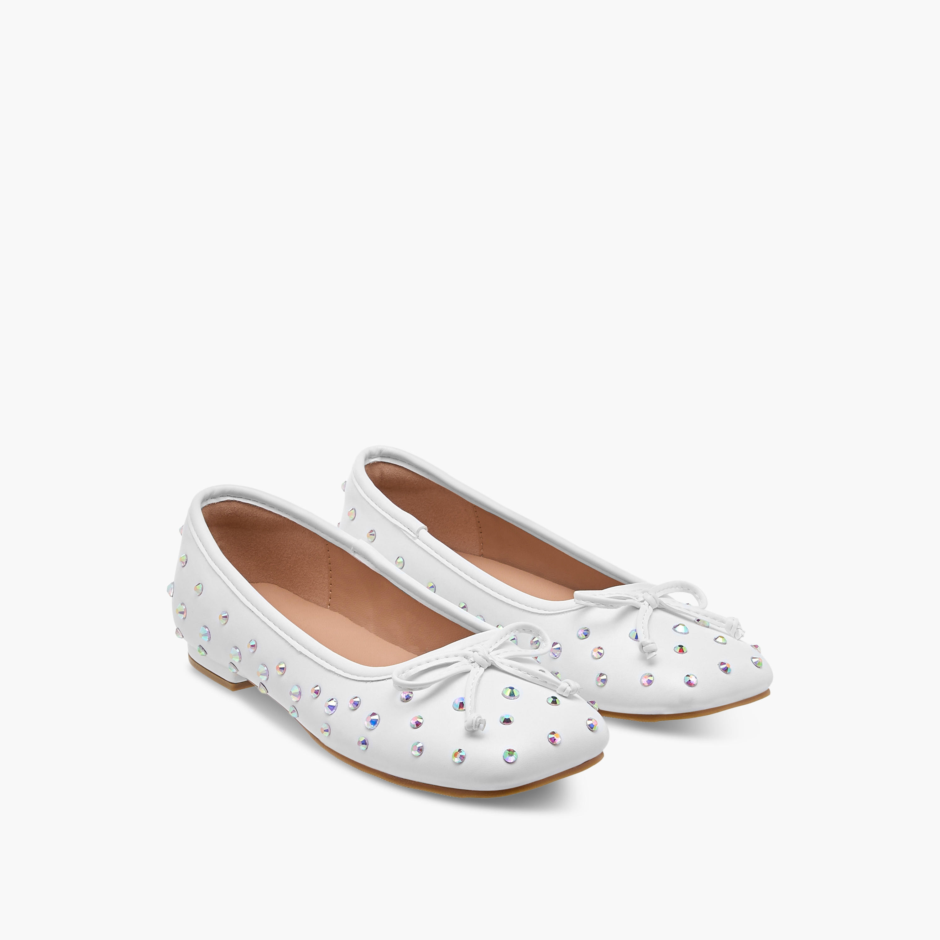 Celeste Girls' Embellished Slip-On Ballerina Shoes-girls-shoes-ballerinas-image-1