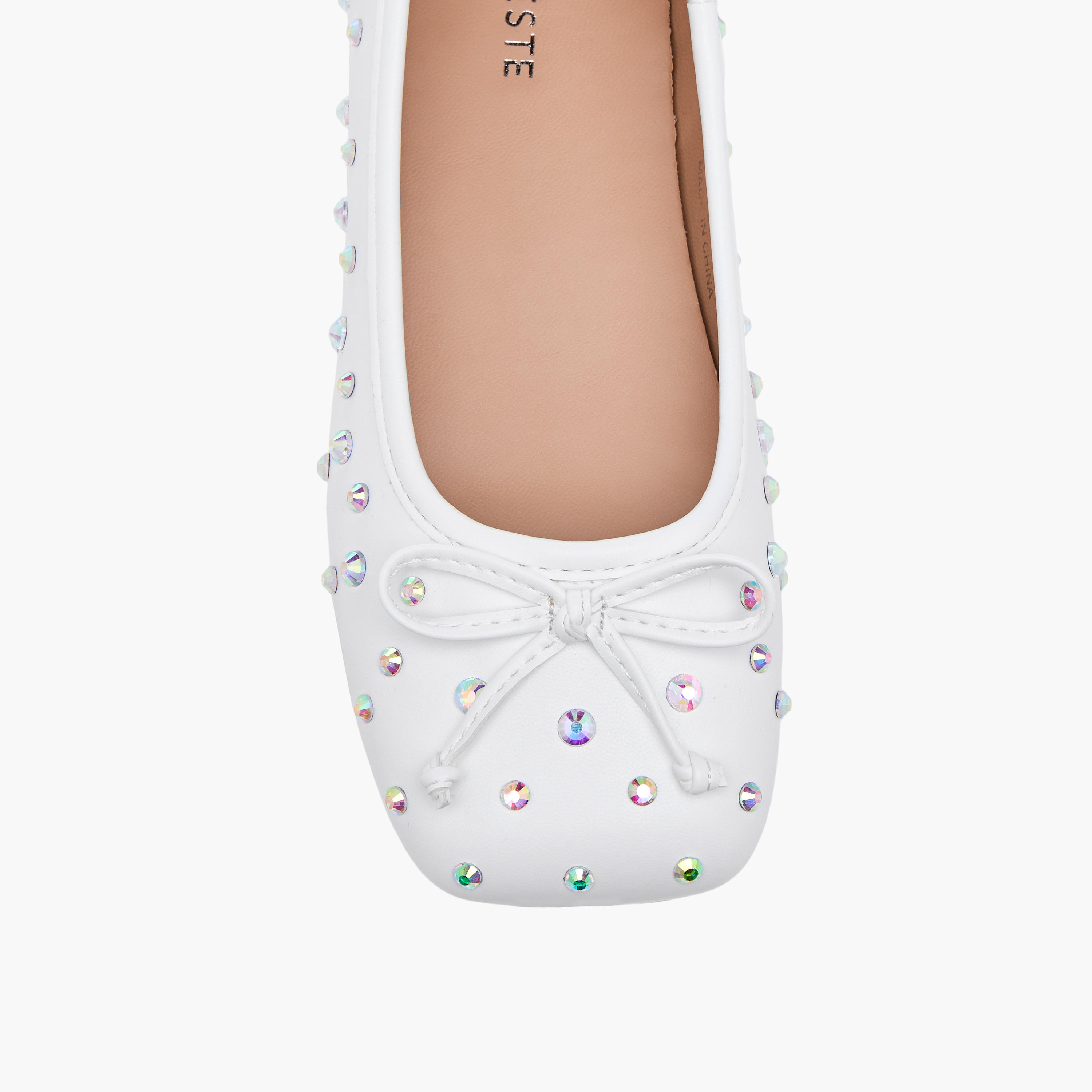 Celeste Girls' Embellished Slip-On Ballerina Shoes-girls-shoes-ballerinas-image-4