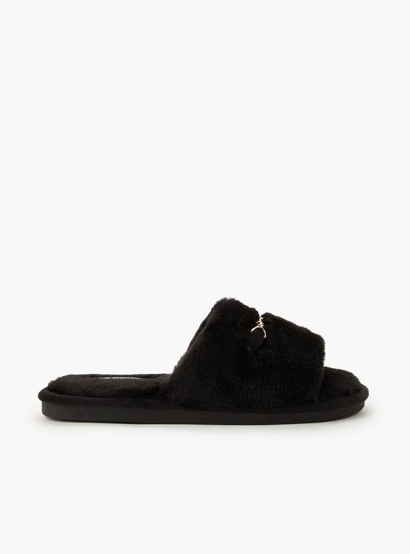Le Confort Women Faux Fur Bedroom Slides-women-shoes-bedroomslippers-image-2