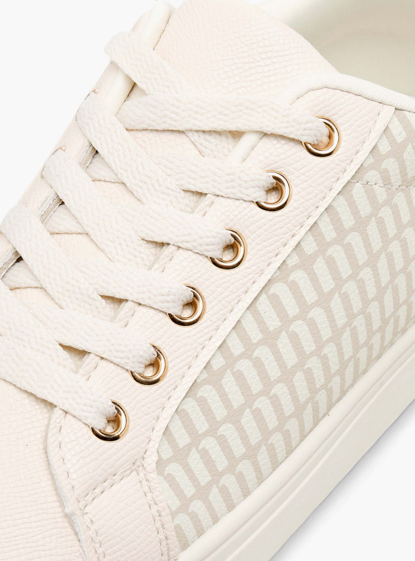 Missy Monogram Print Sneakers with Lace-Up Closure-women-shoes-sneakers-image-4