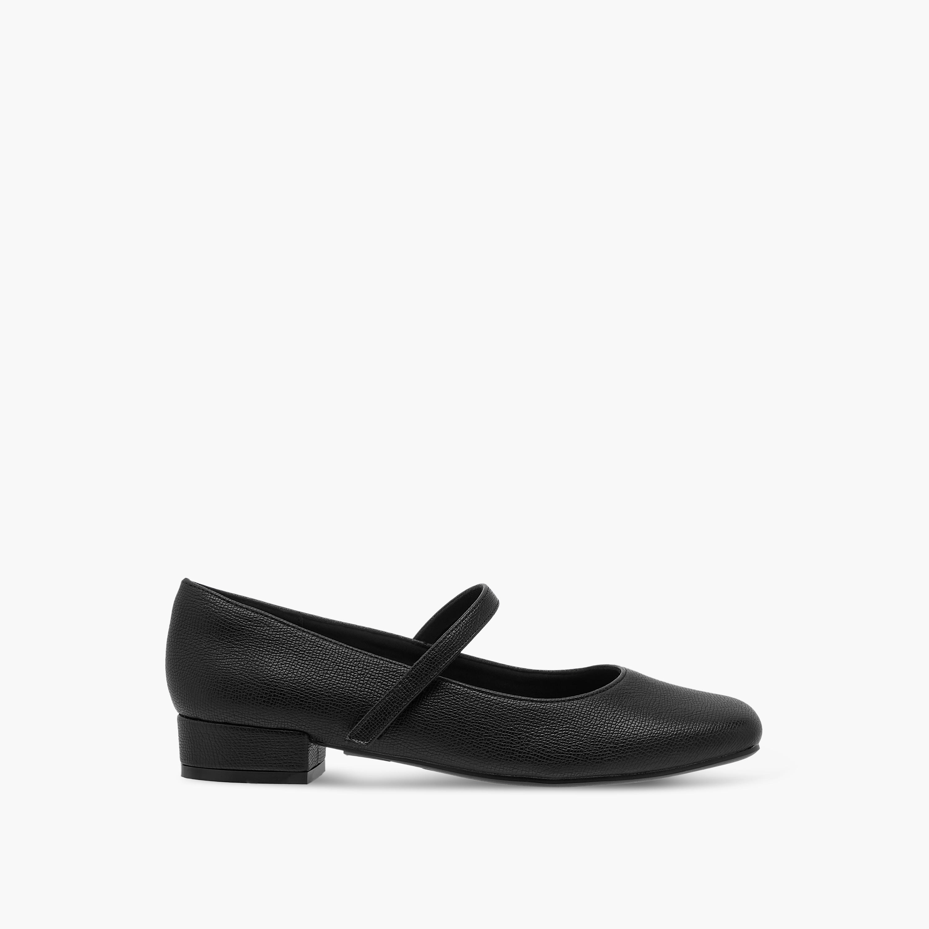 Le Confort Textured Mary Jane Shoes with Hook and Loop Closure-women-shoes-heels-image-3