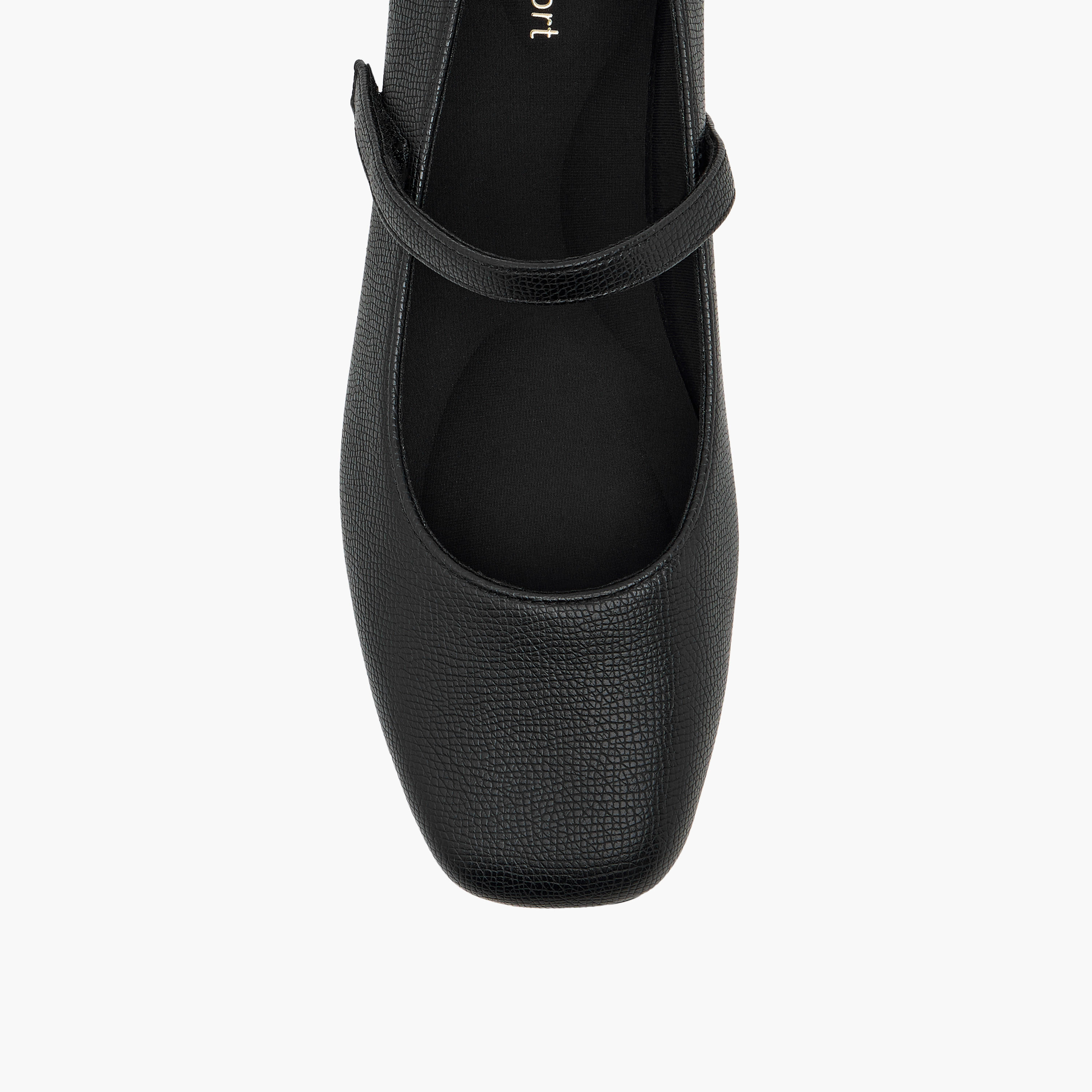 Le Confort Textured Mary Jane Shoes with Hook and Loop Closure-women-shoes-heels-image-4