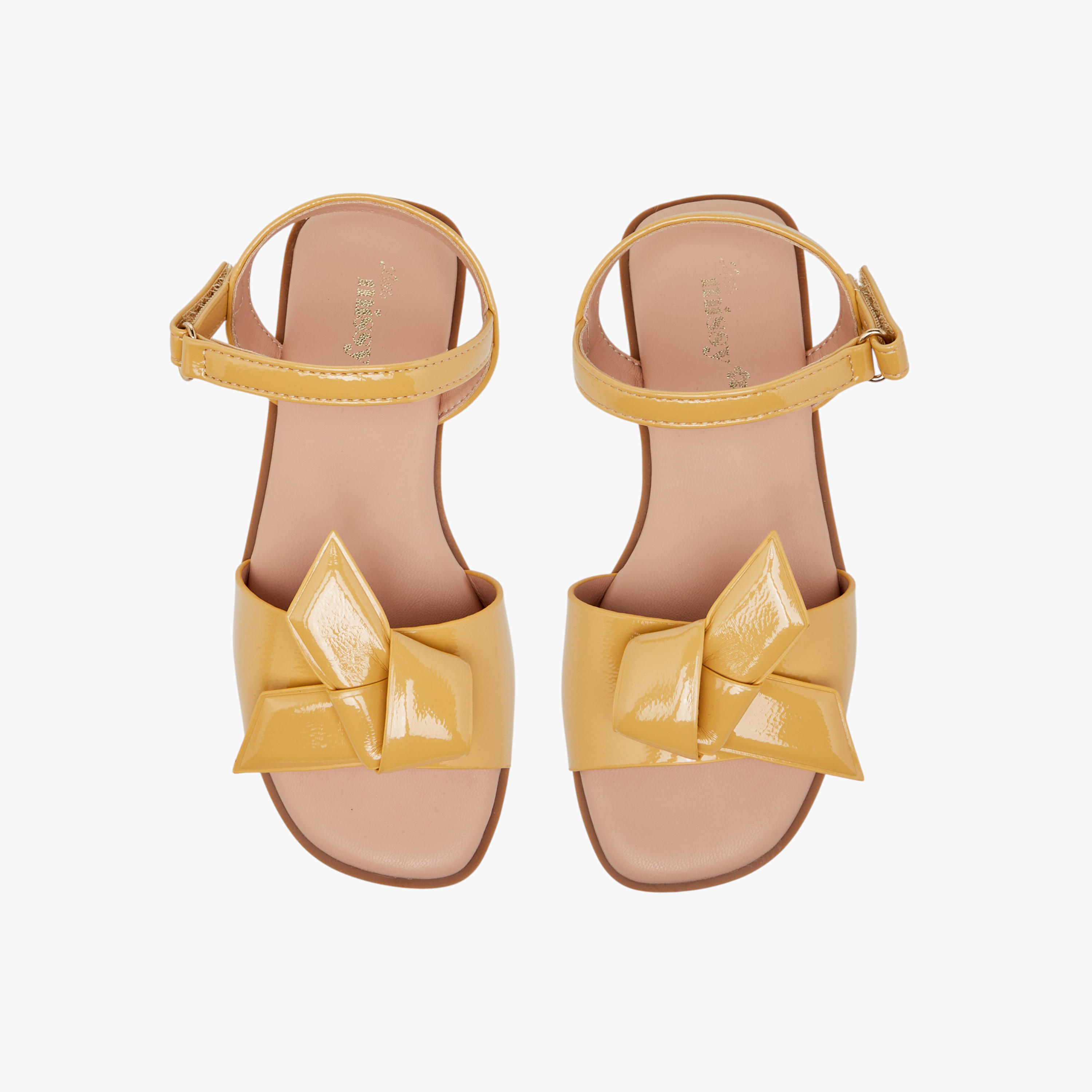 Little Missy Bow Accent Sandals with Hook and Loop Closure-girls-shoes-sandals-image-1