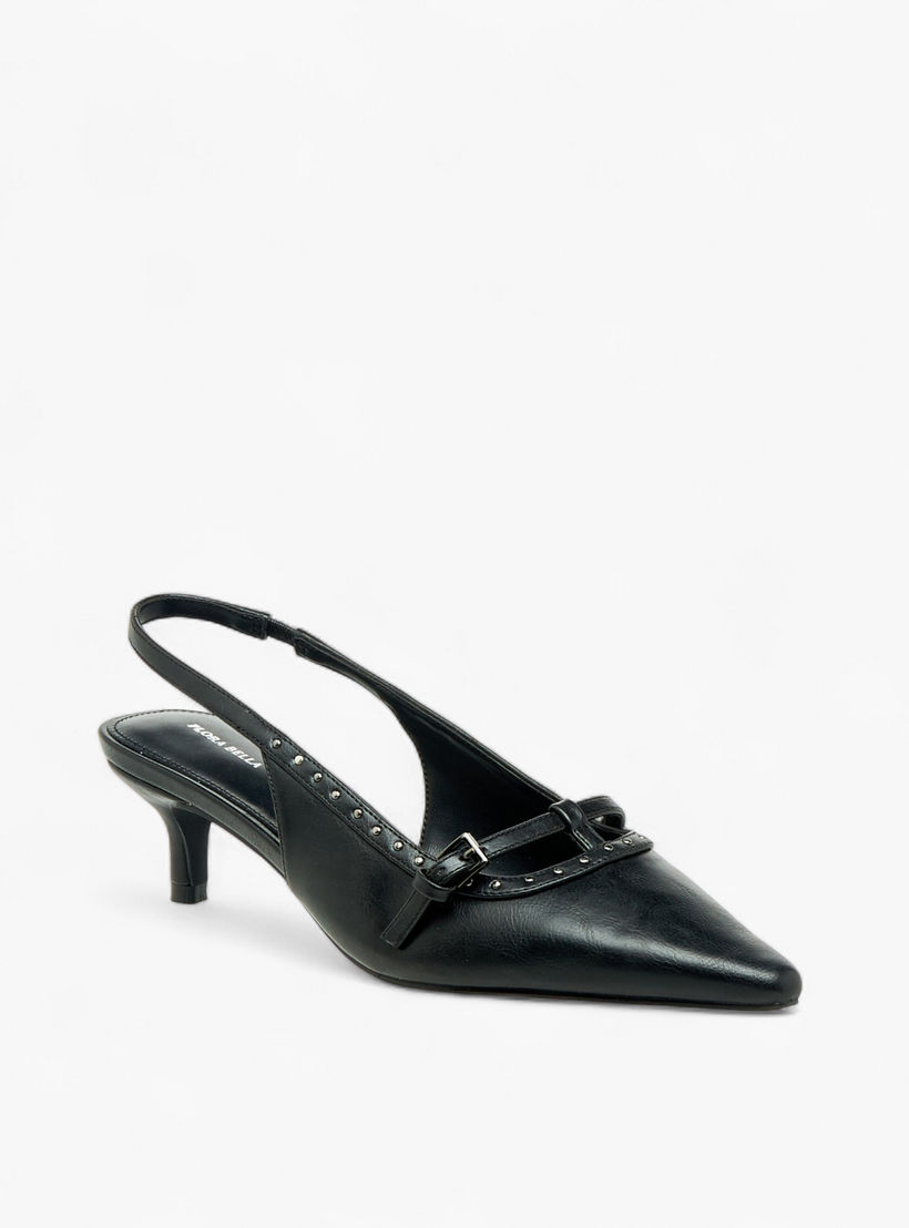 حذاء فلورا بيلا بحزام خلفي وكعب صغير للنساء من فلورا بيلا-women-shoes-heels-image-2