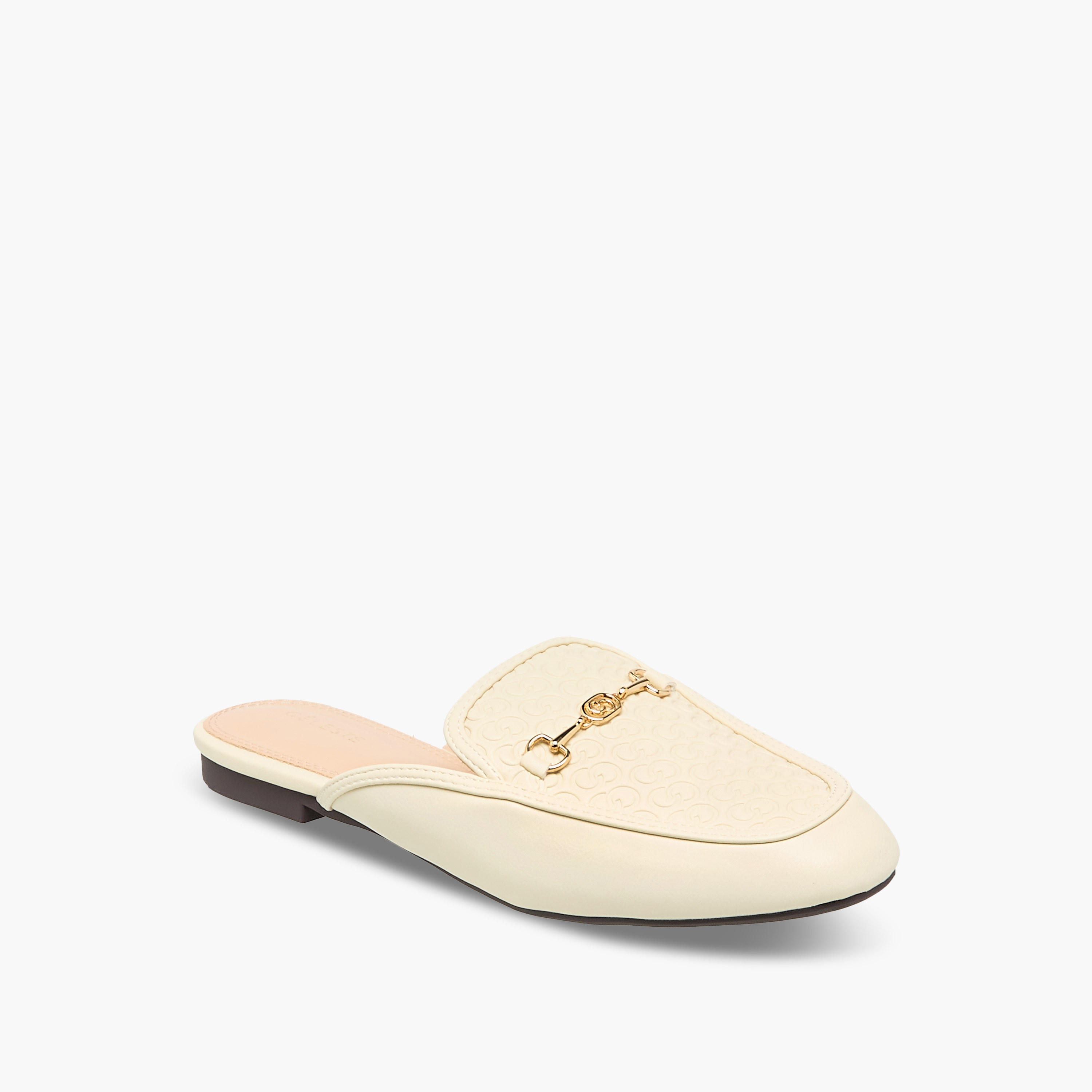 حذاء ميول بنقوش مونوجرام للنساء من سيليست-women-shoes-flats-mules-image-2
