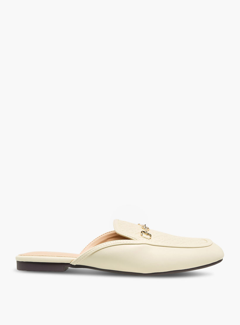 حذاء ميول بنقوش مونوجرام للنساء من سيليست-women-shoes-flats-mules-image-3
