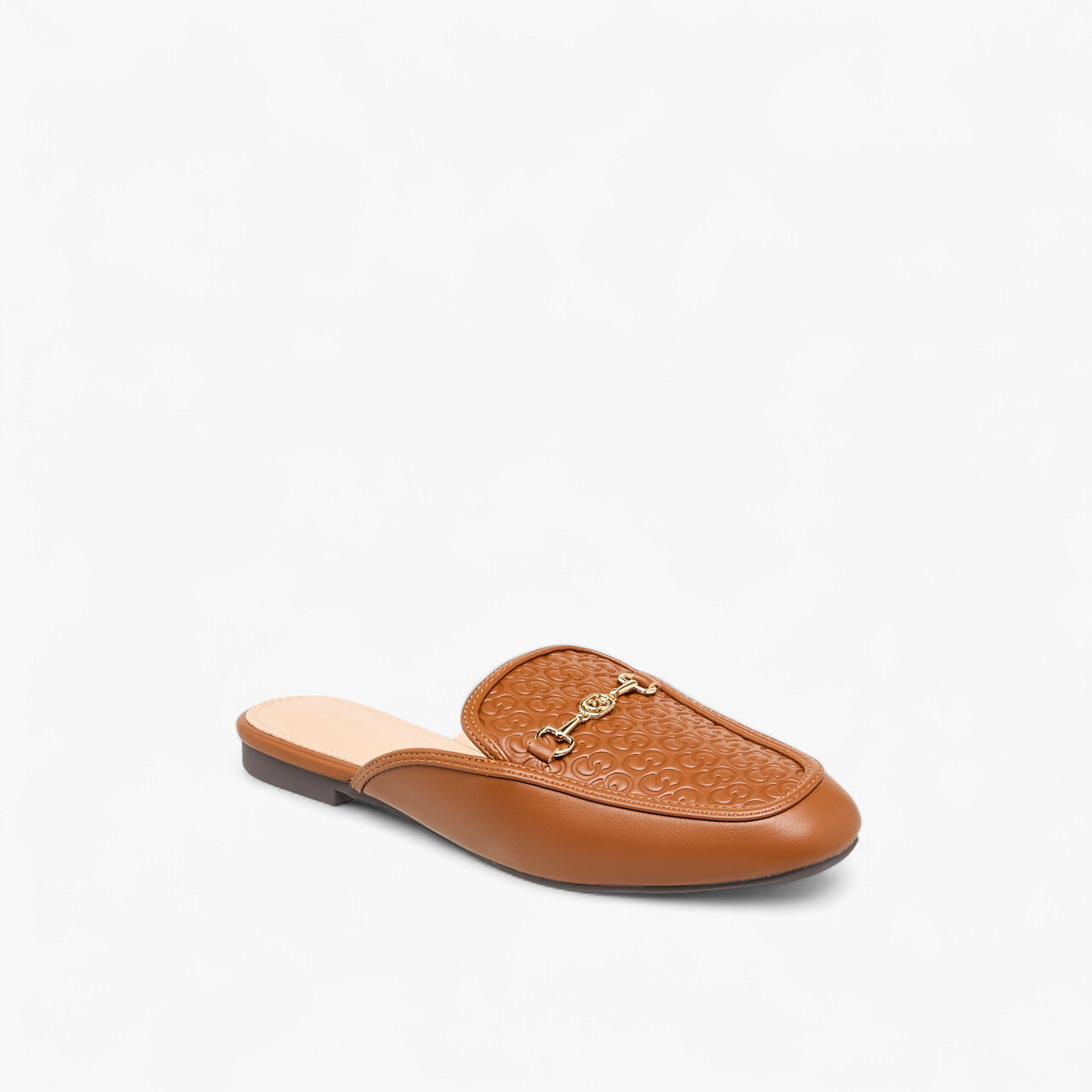 حذاء ميول بنقوش مونوجرام للنساء من سيليست-women-shoes-flats-mules-image-2