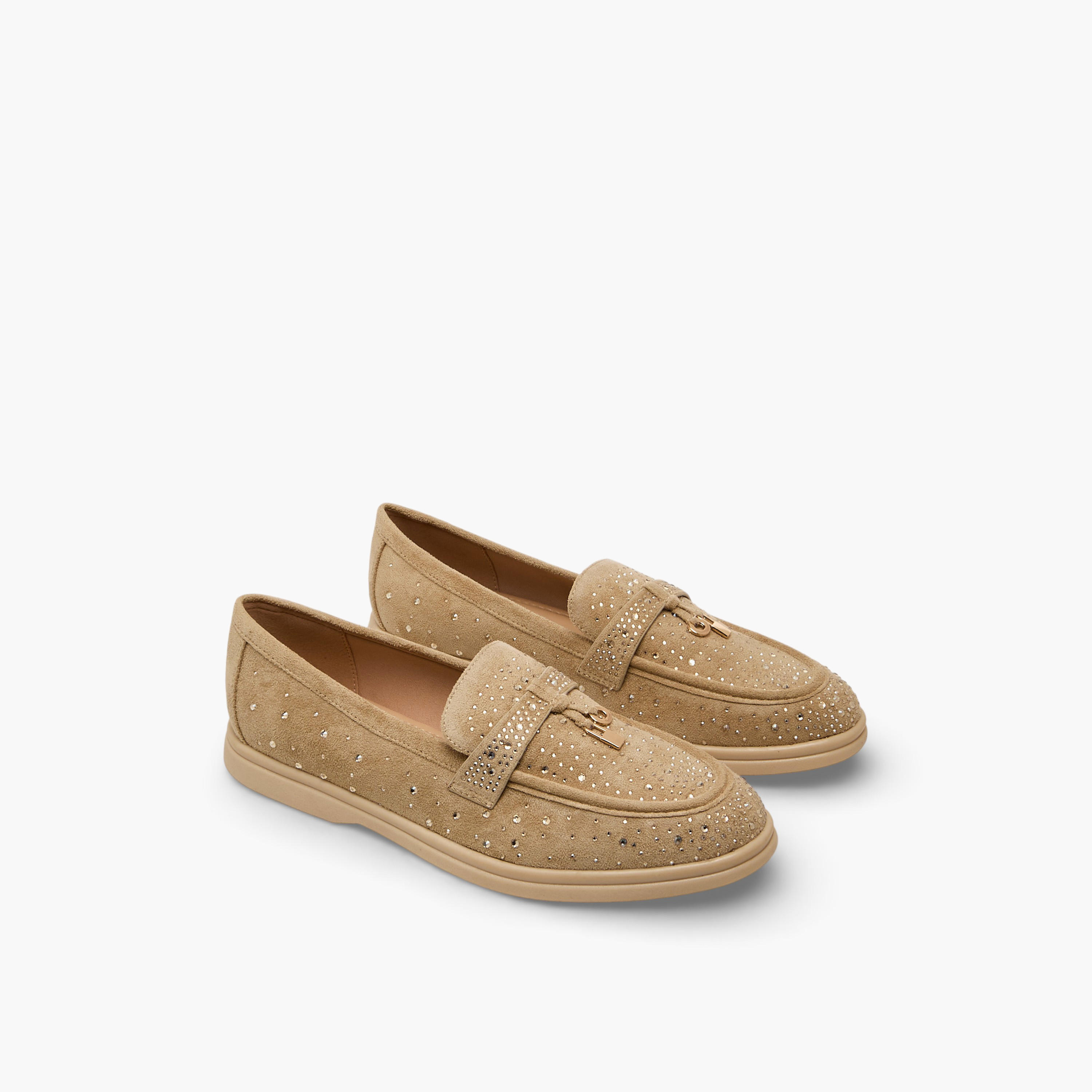 حذاء سهل الارتداء مزين للنساء من لو كونفورت-women-shoes-flats-loafers-image-1