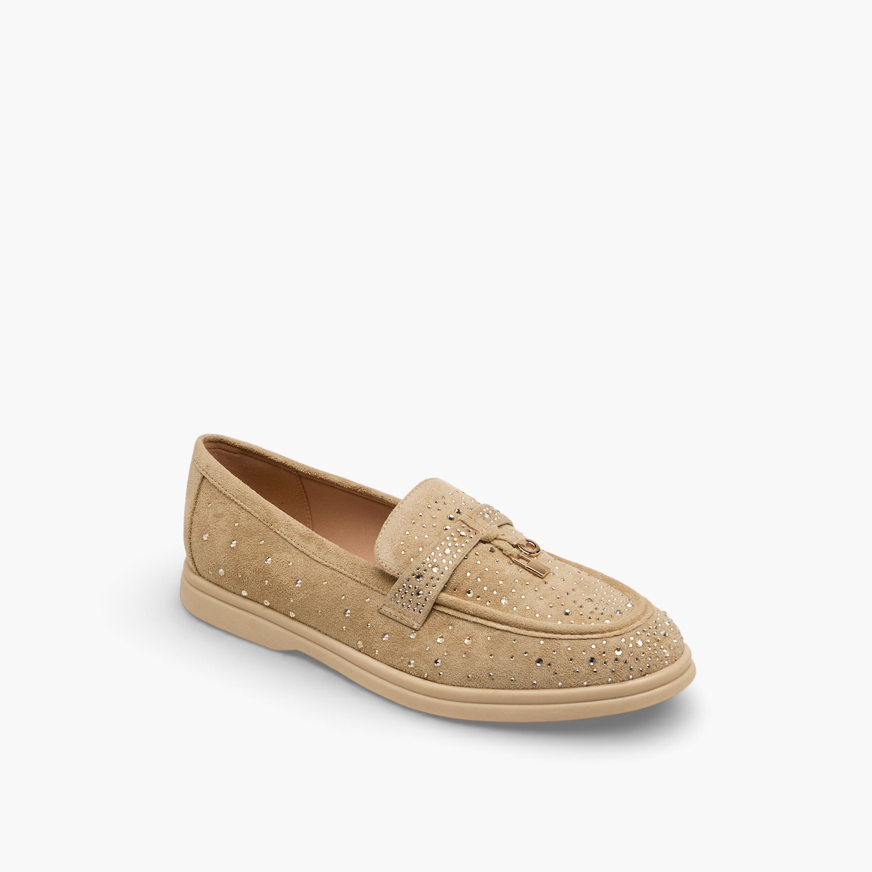 حذاء سهل الارتداء مزين للنساء من لو كونفورت-women-shoes-flats-loafers-image-2