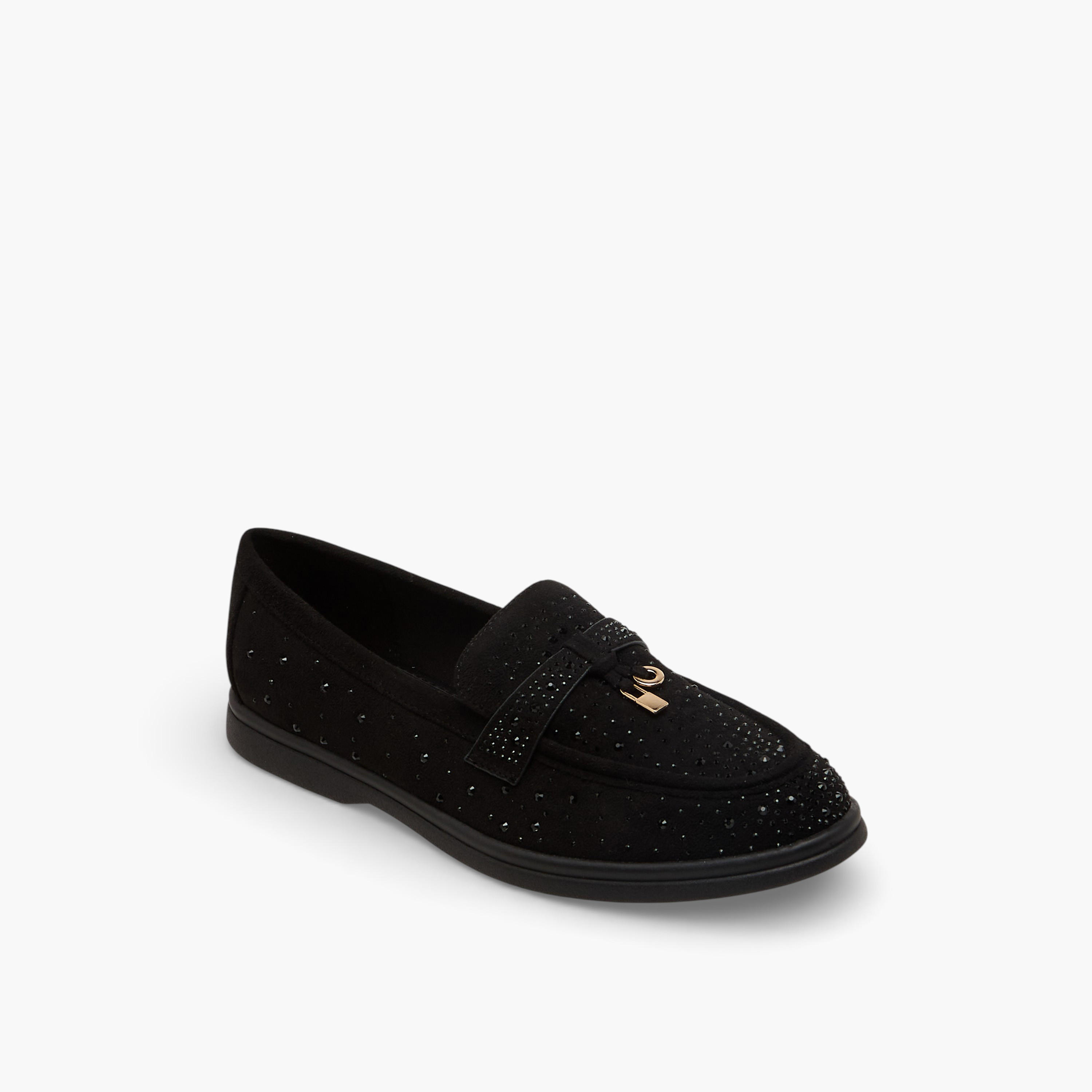 حذاء سهل الارتداء مزين للنساء من لو كونفورت-women-shoes-flats-loafers-image-2