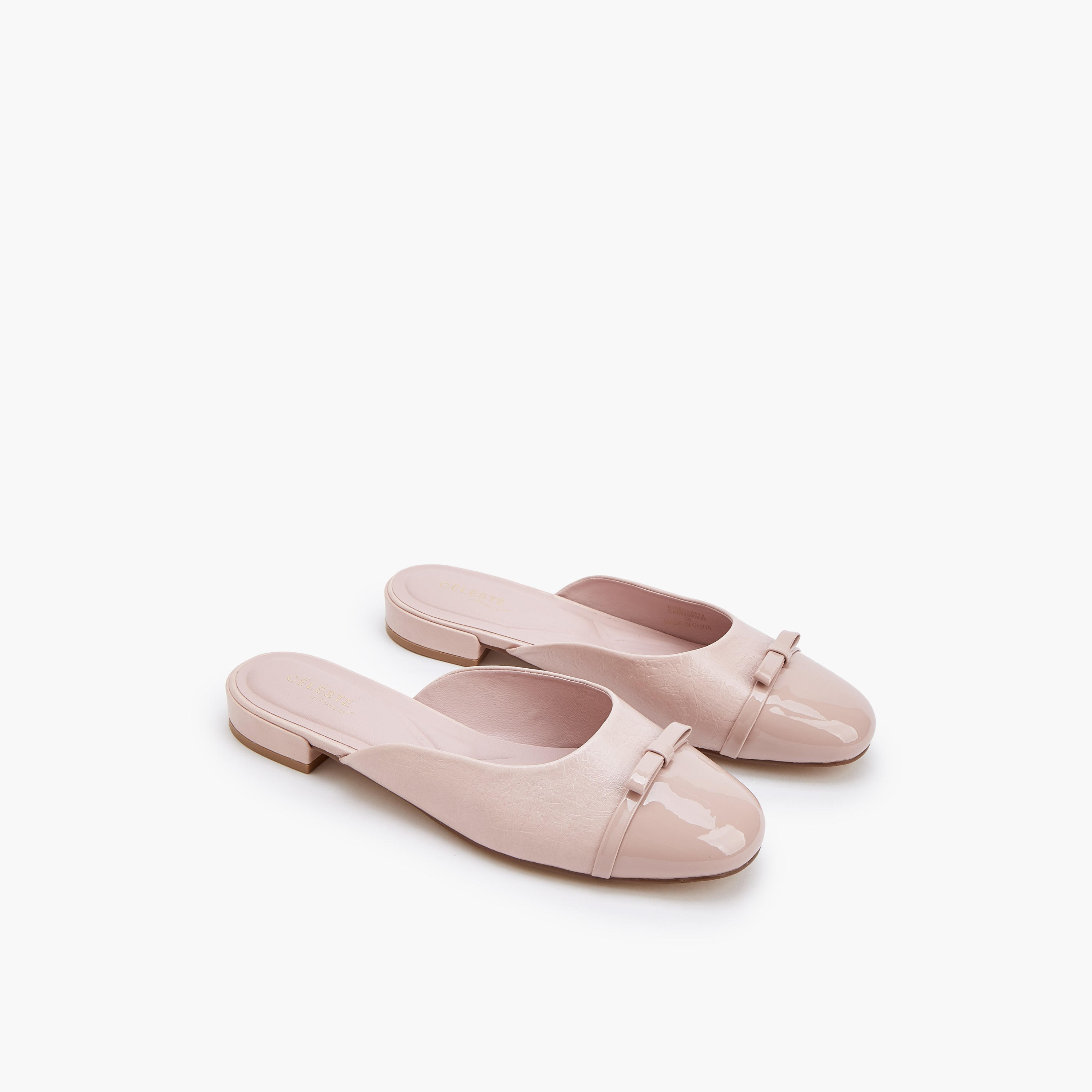 Celeste Women Crinkle Textured Mules-women-shoes-flats-mules-image-1