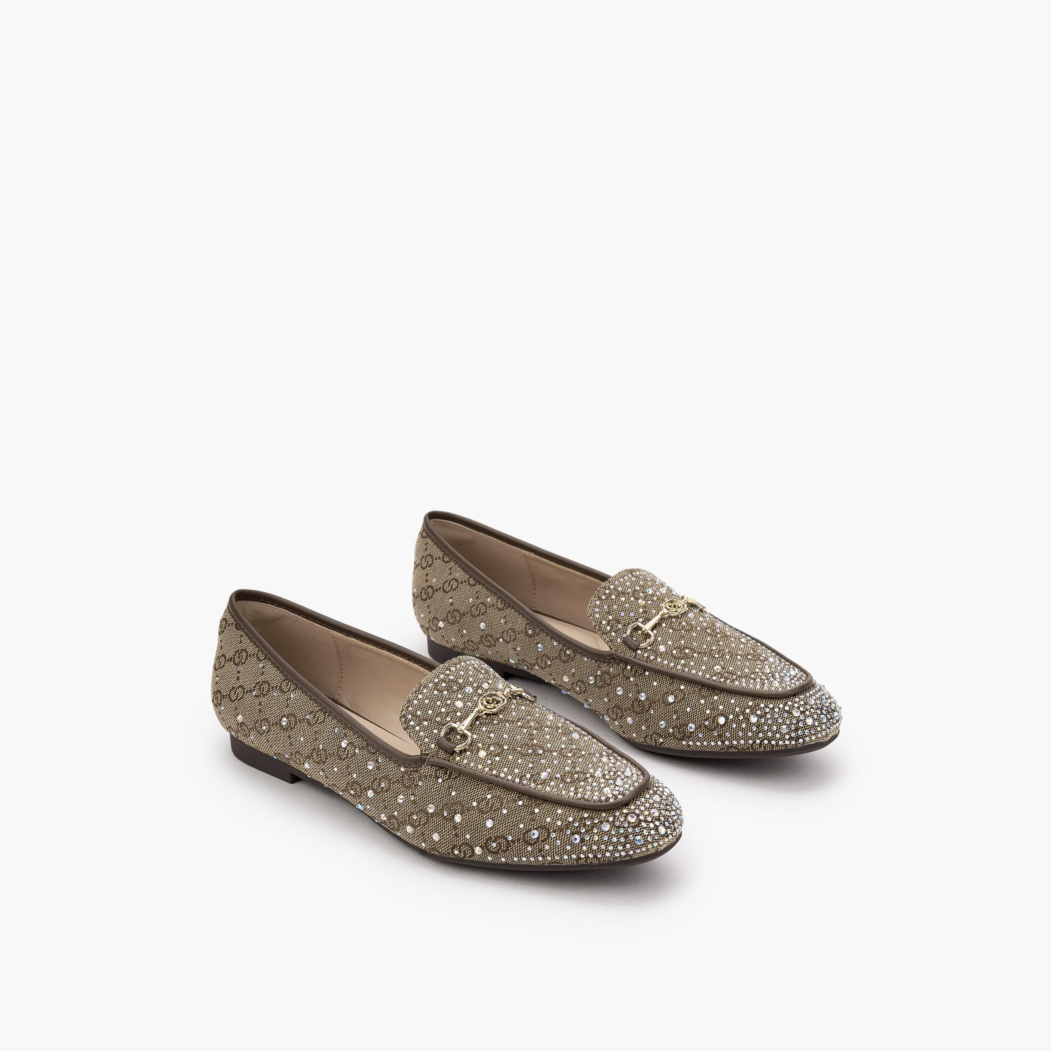 Celeste Women Monogram Print Loafers-women-shoes-flats-loafers-image-1