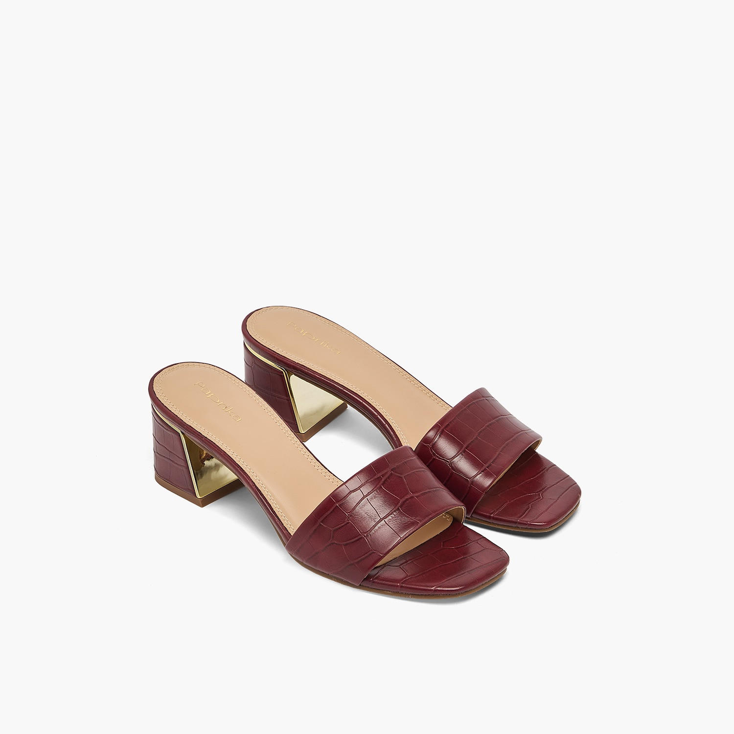 Paprika Women Slip-On Block Heel Sandals-women-shoes-sandals-heeled-image-1