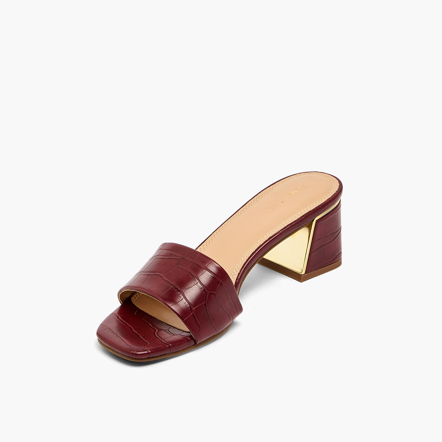 Paprika Women Slip-On Block Heel Sandals-women-shoes-sandals-heeled-image-4