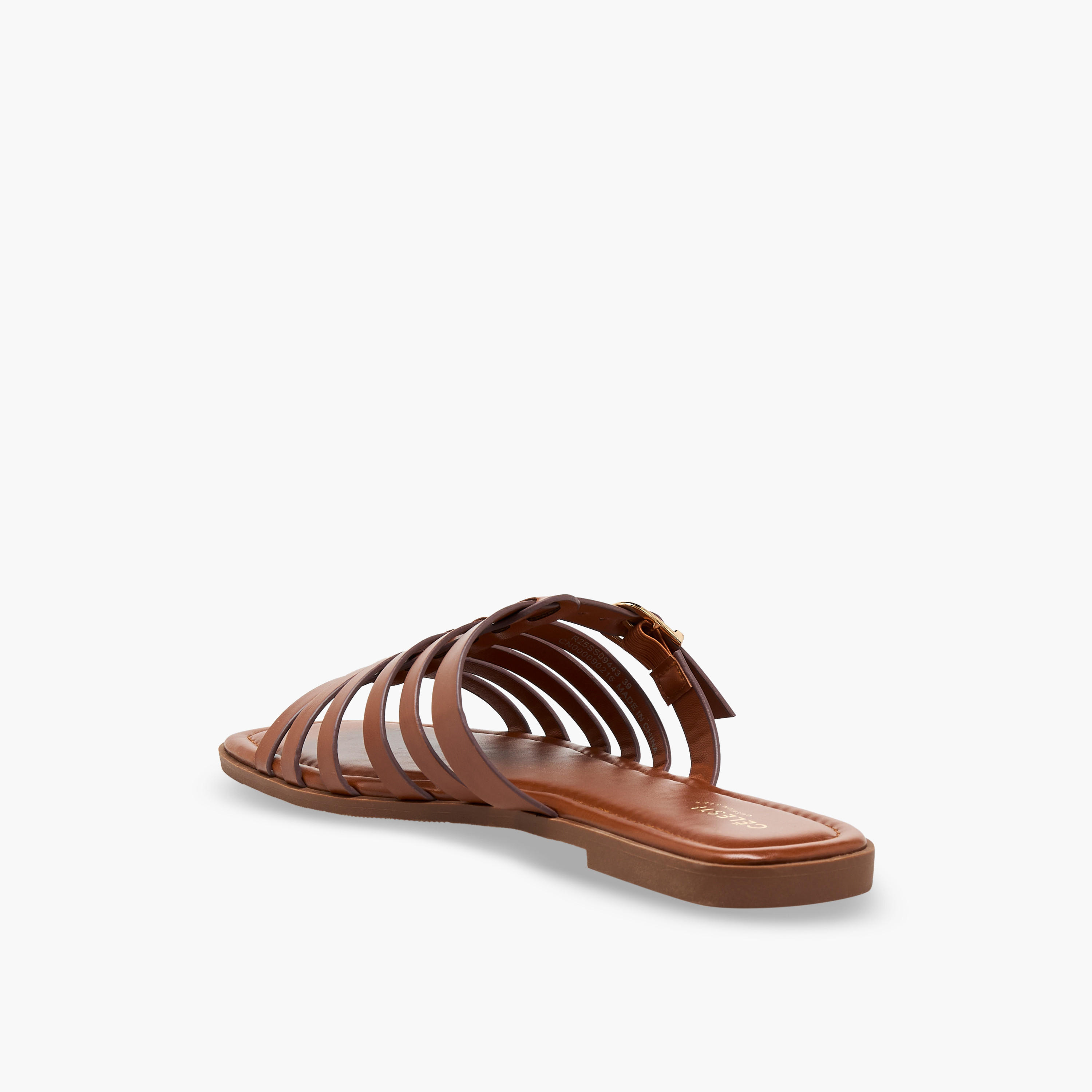 صندل سهل الارتداء مزين بإبزيم للنساء من سيليست-women-shoes-sandals-flats-image-5