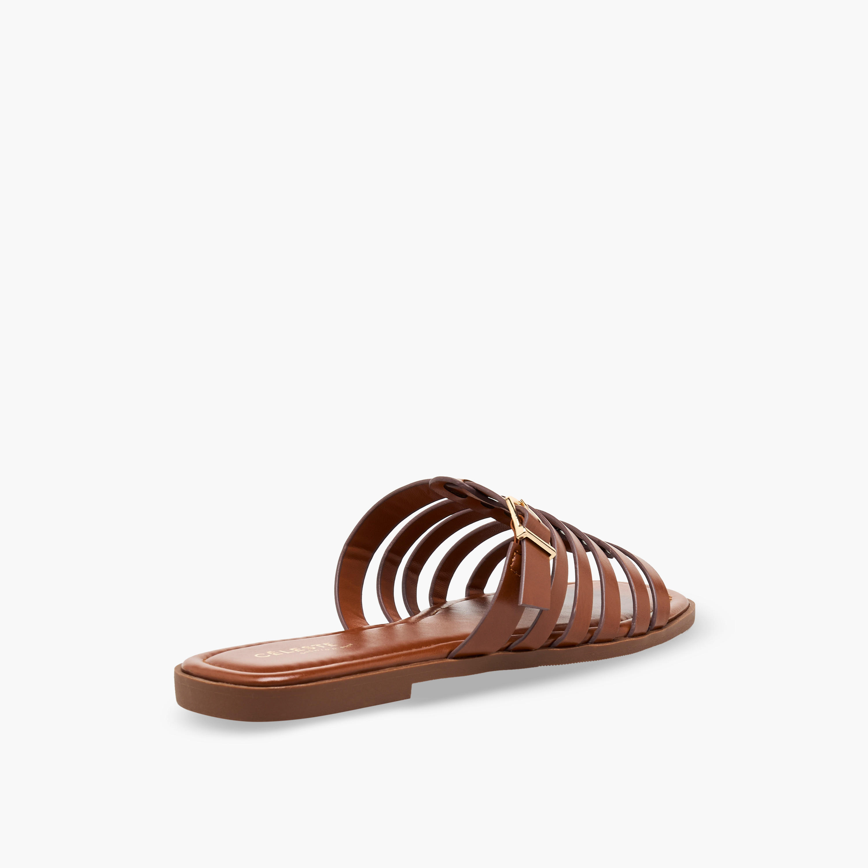 صندل سهل الارتداء مزين بإبزيم للنساء من سيليست-women-shoes-sandals-flats-image-6