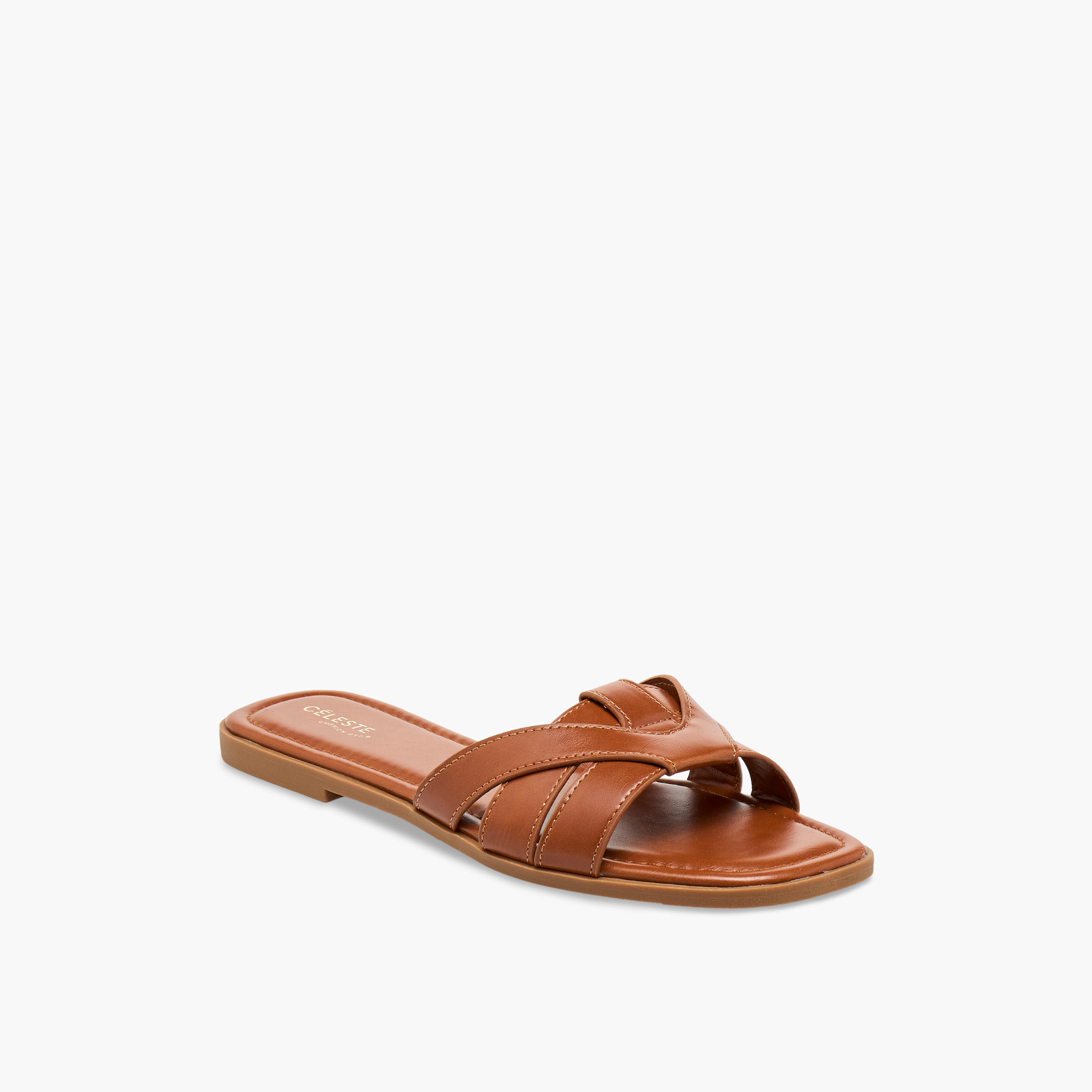 صندل نسائي مسطح سهل الارتداء من سيليست-women-shoes-sandals-flats-image-2