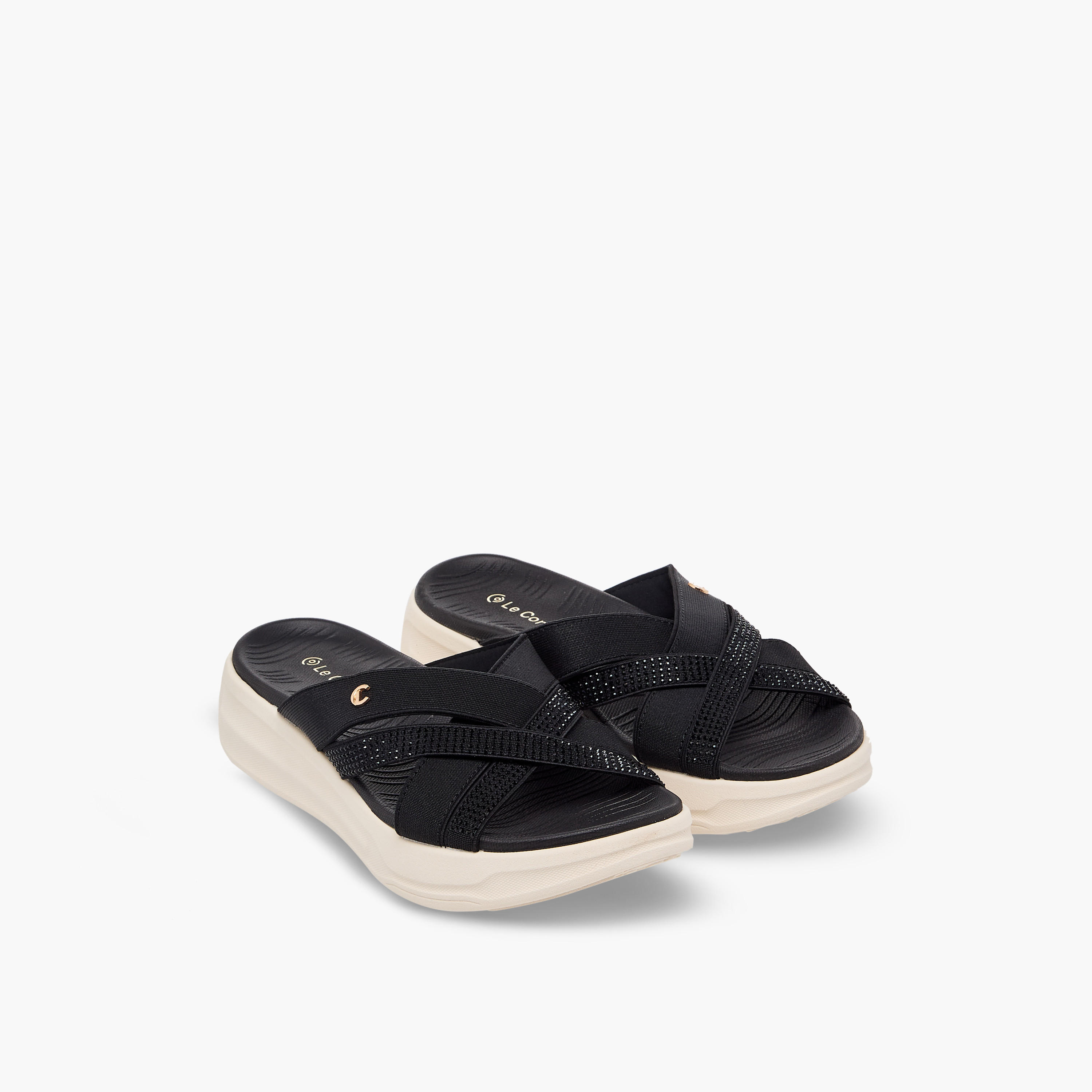 Le Confort Women Embellished Platform Sandals-women-shoes-sandals-flats-image-1
