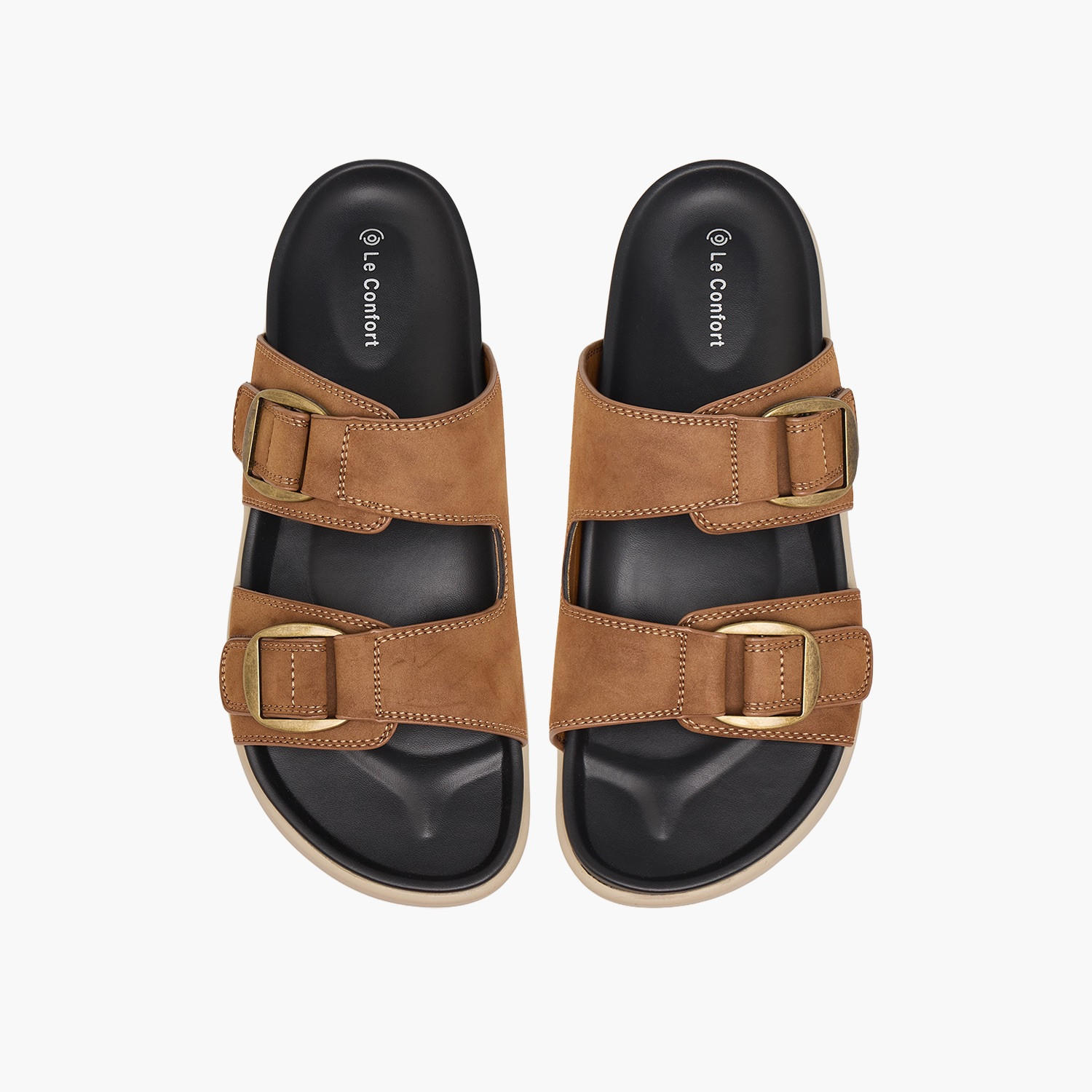 صندل سهل الارتداء بتفاصيل إبزيم للرجال من لو كونفورت-men-shoes-sandals-image-1
