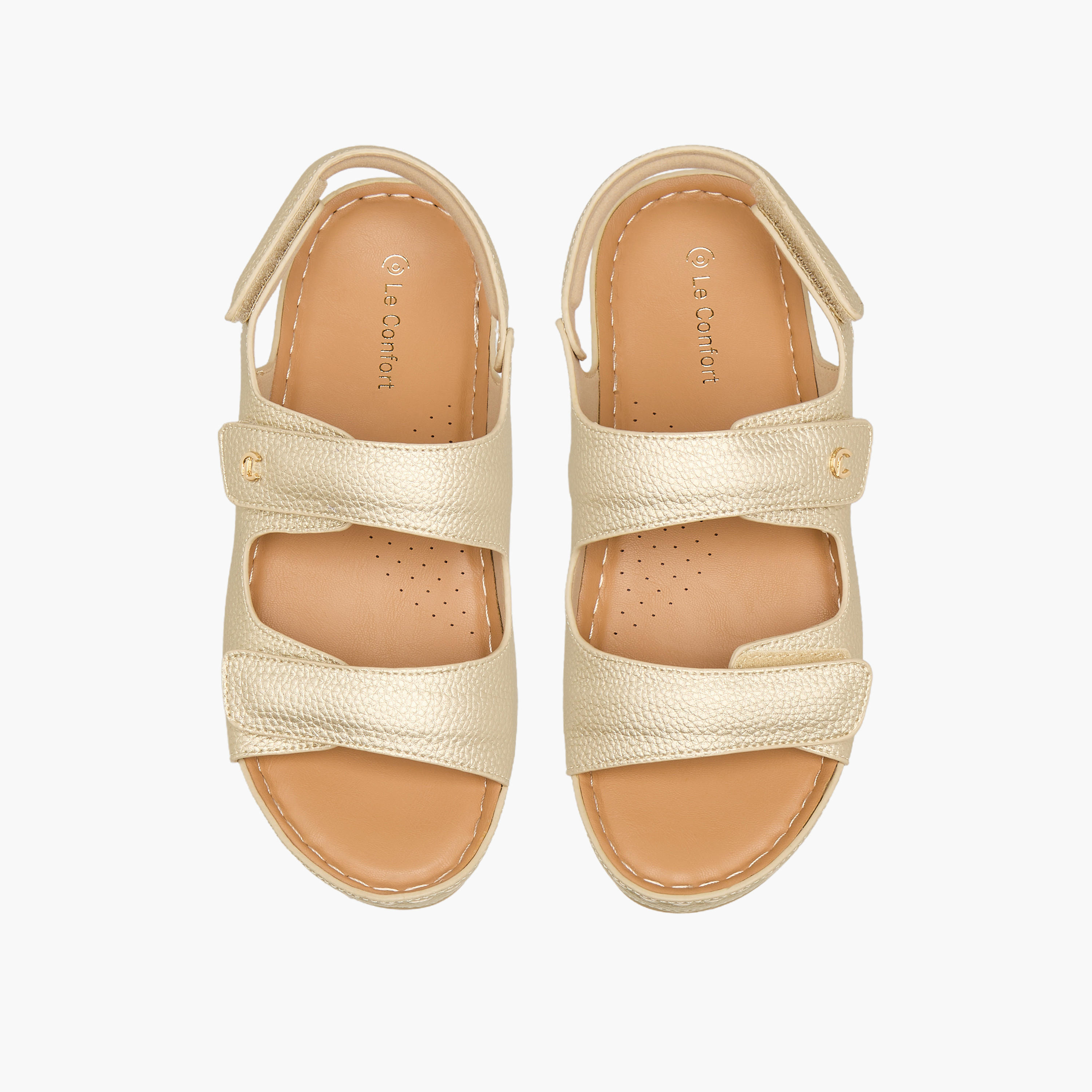 صندل مريح بارز الملمس للنساء من لو كونفورت-women-shoes-flats-sandals-image-1