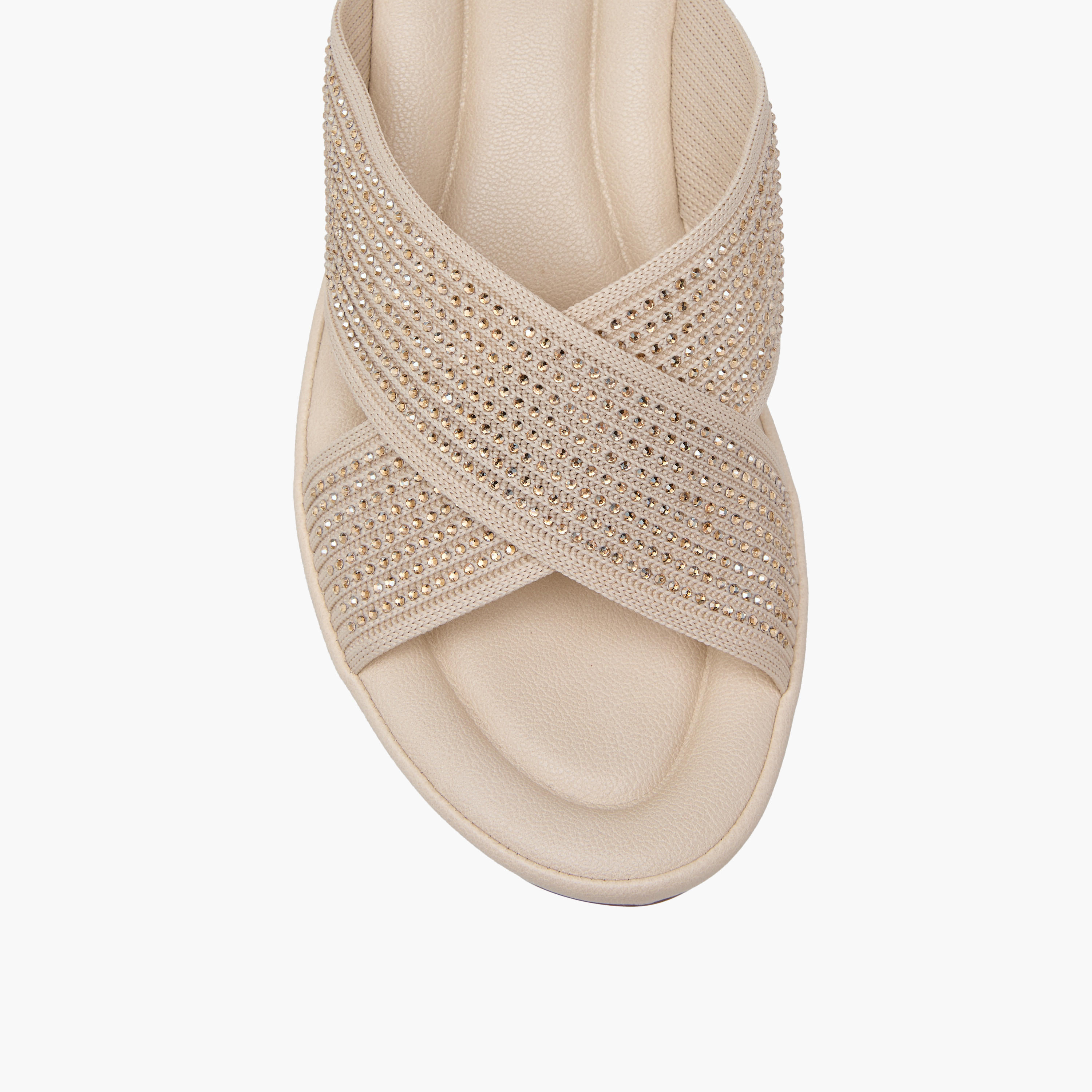 صندل مريح بكعب ويدج وبحزام متقاطع للنساء من لو كونفورت-women-shoes-sandals-heeled-image-4