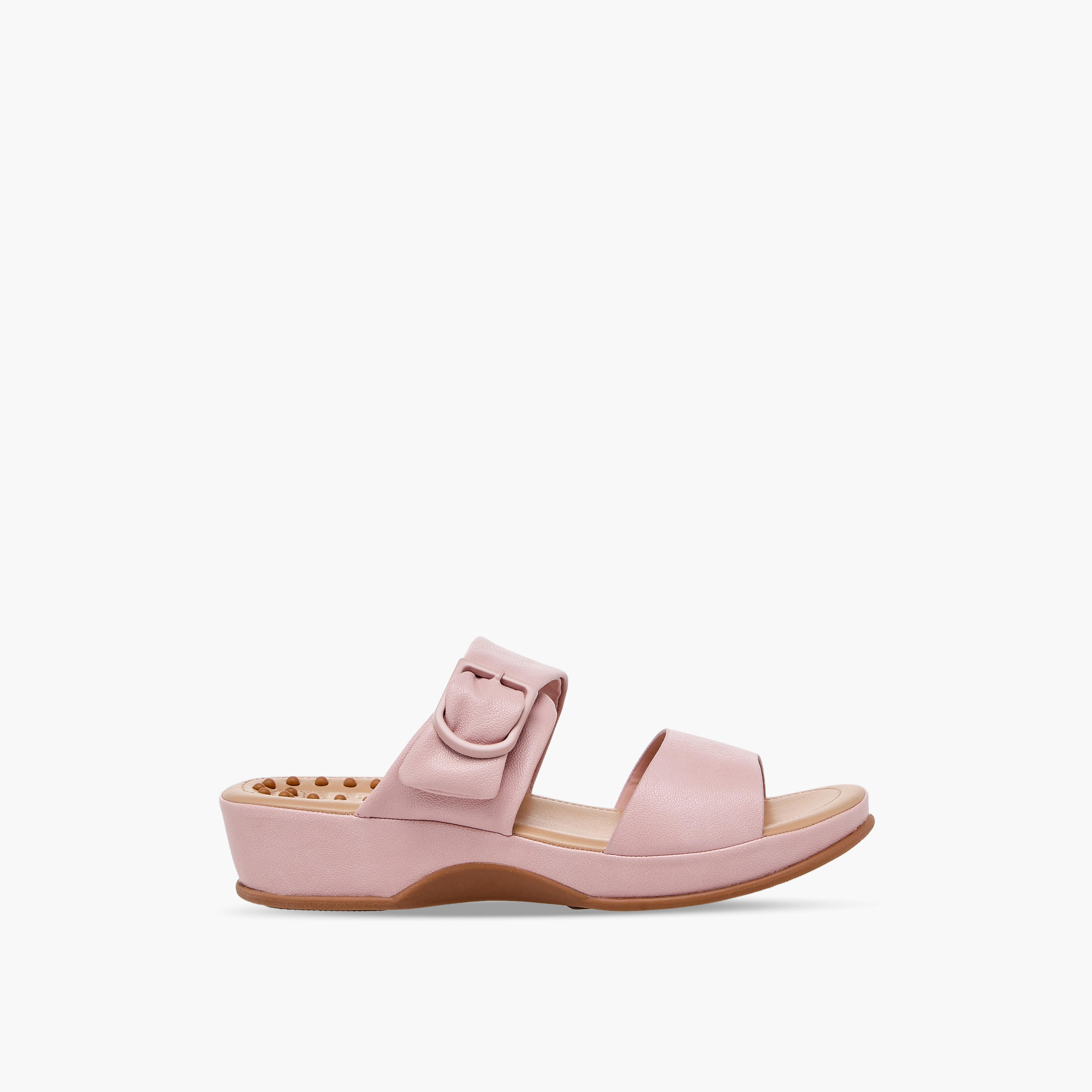 صندل بكعب ويدج وإبزيم للنساء من لو كونفورت-women-shoes-sandals-heeled-image-3