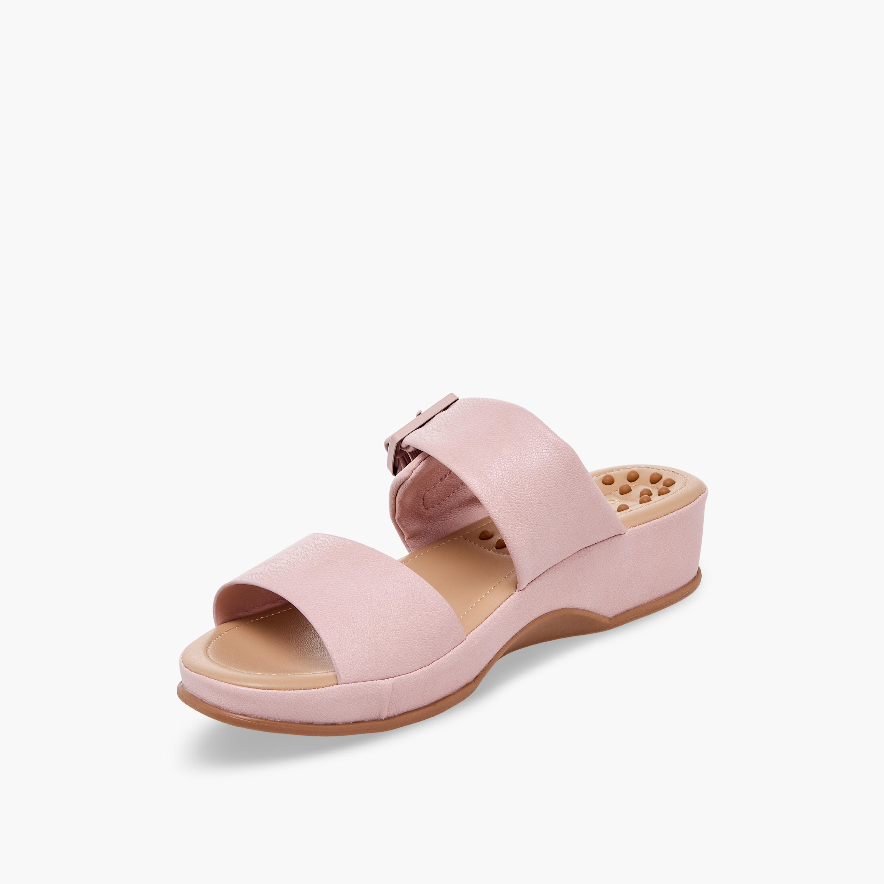 صندل بكعب ويدج وإبزيم للنساء من لو كونفورت-women-shoes-sandals-heeled-image-4