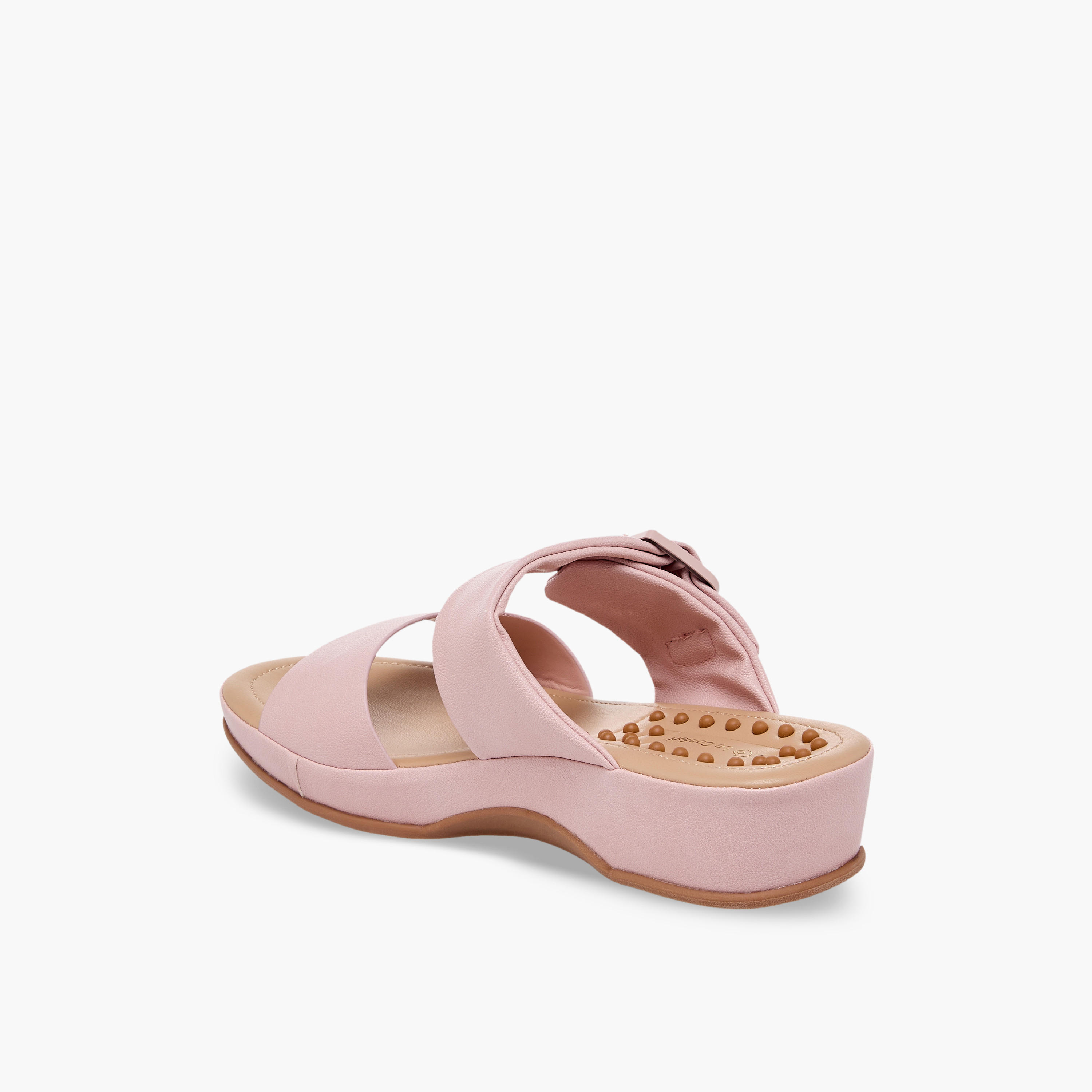 صندل بكعب ويدج وإبزيم للنساء من لو كونفورت-women-shoes-sandals-heeled-image-5