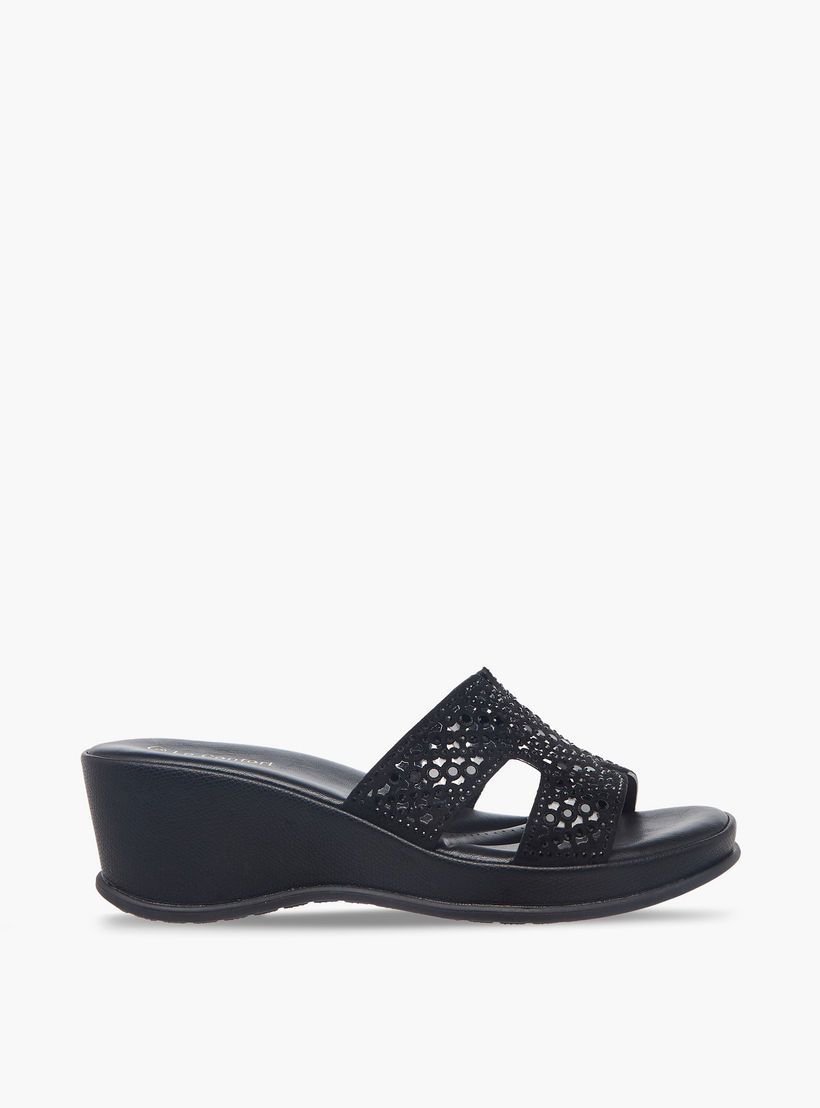 Le Confort Women Embellished Wedge Heel Sandals-women-shoes-sandals-heeled-image-3