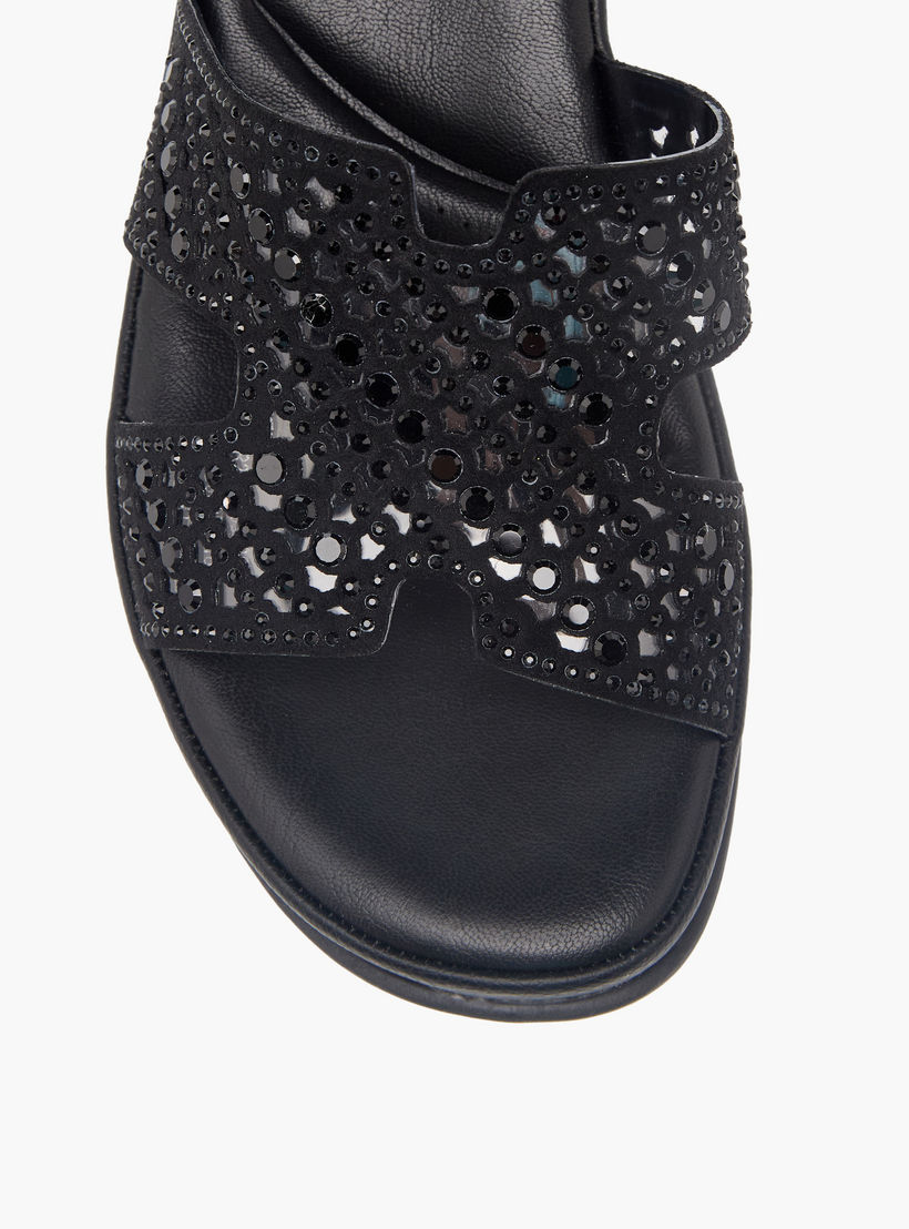 Le Confort Women Embellished Wedge Heel Sandals-women-shoes-sandals-heeled-image-4