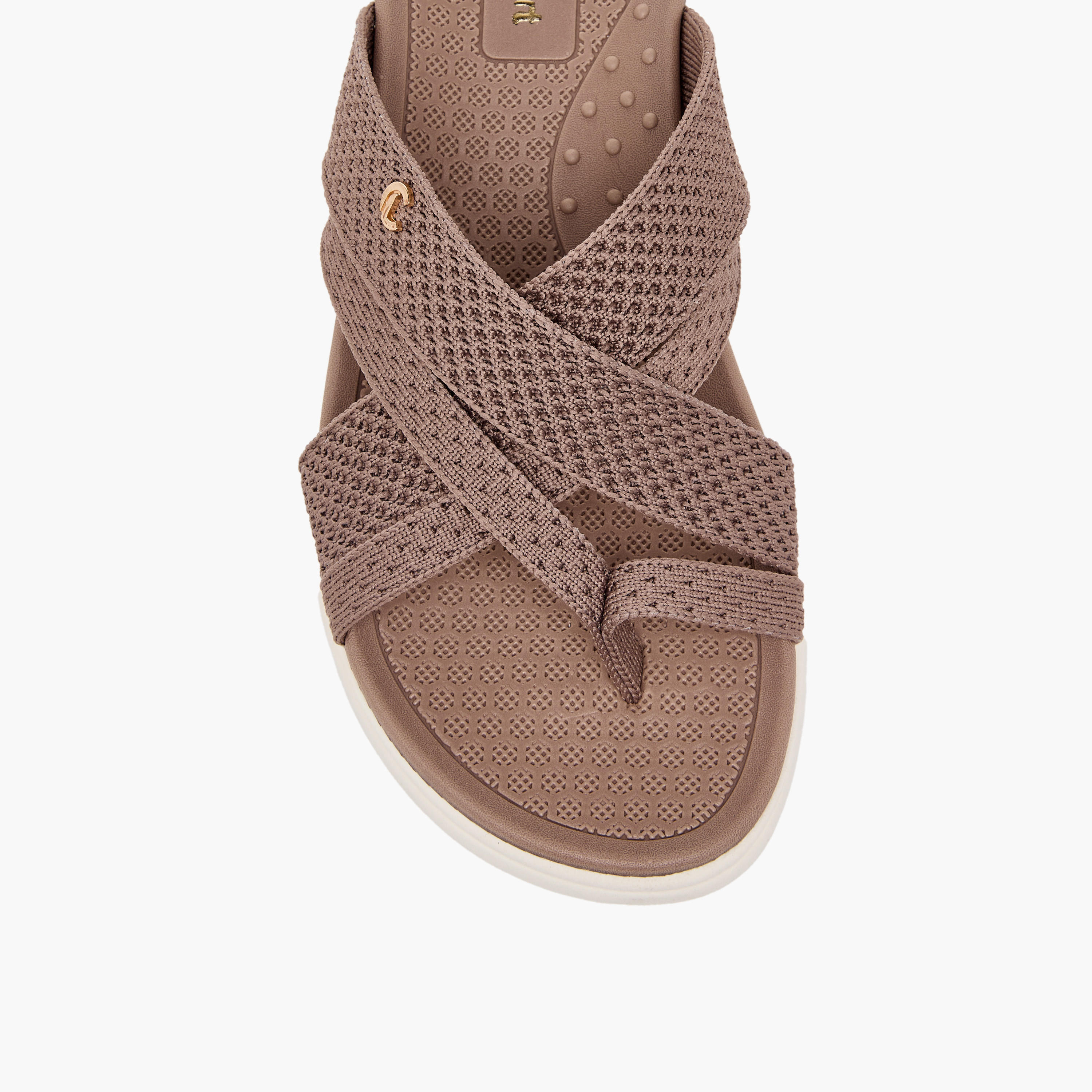 صندل سهل الارتداء بارز الملمس للنساء من لو كونفورت-women-shoes-sandals-flats-image-7