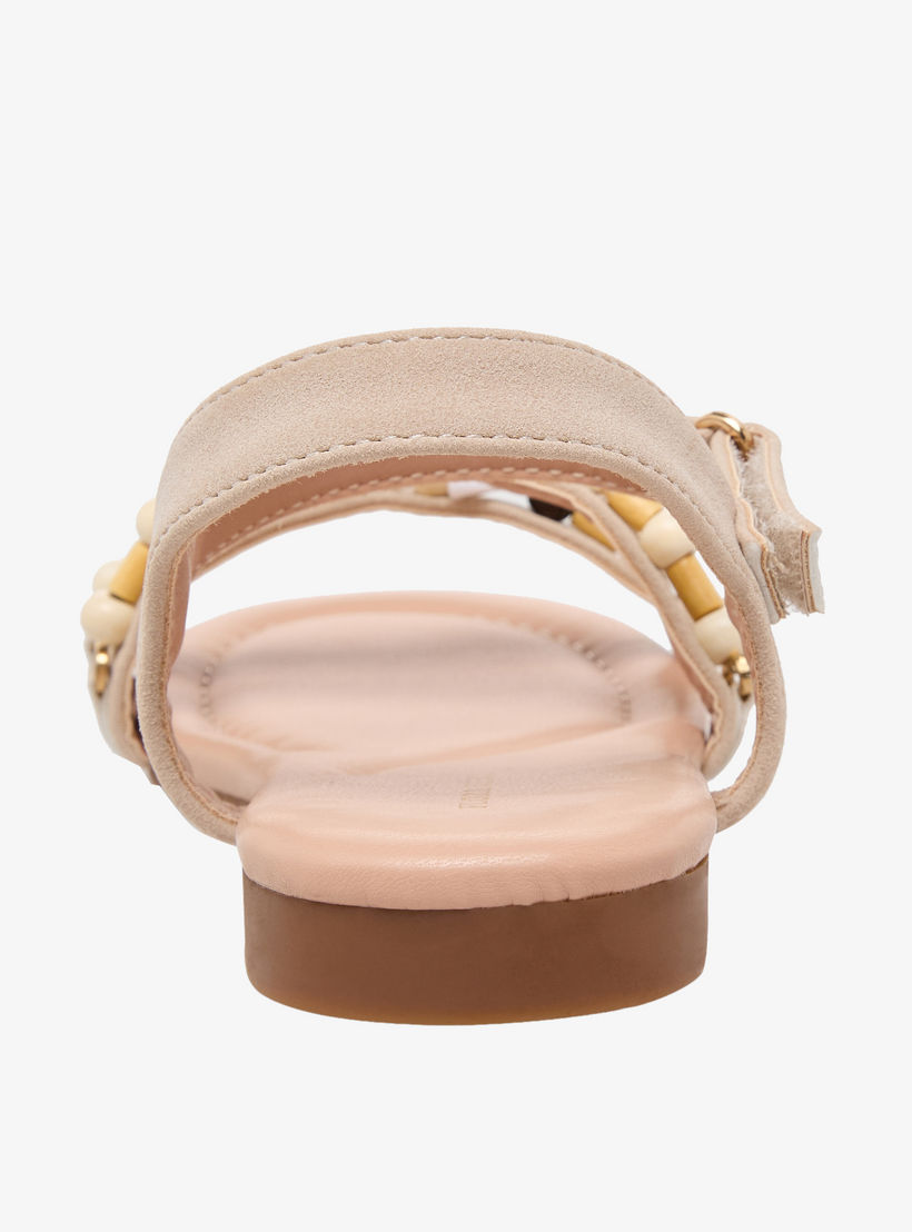 صندل للبنات بشريط إغلاق لاصق وتزيينات خرز من فلورا بيلا-girls-shoes-sandals-image-8
