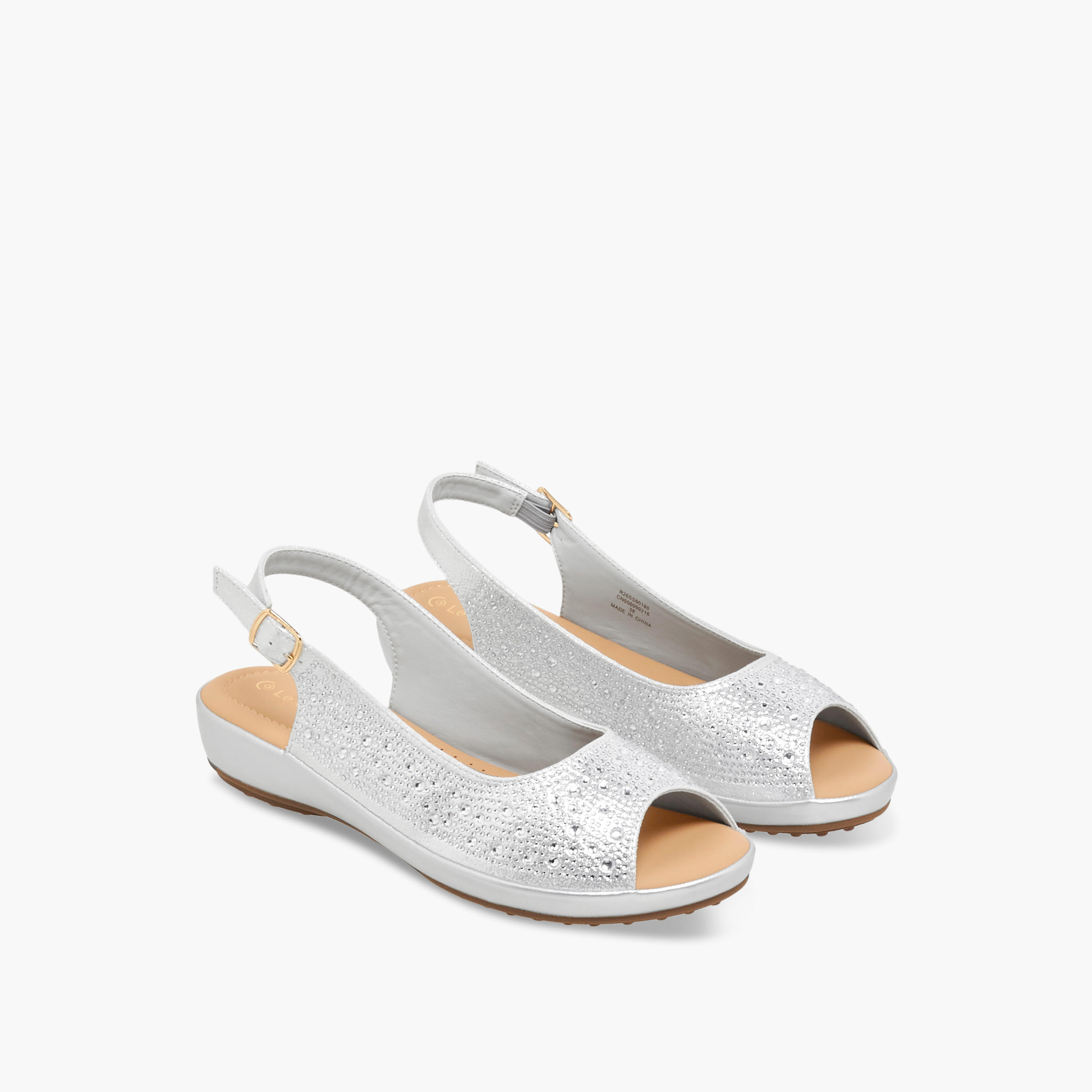 Le Confort Women Embellished Sandals-women-shoes-sandals-heeled-image-1