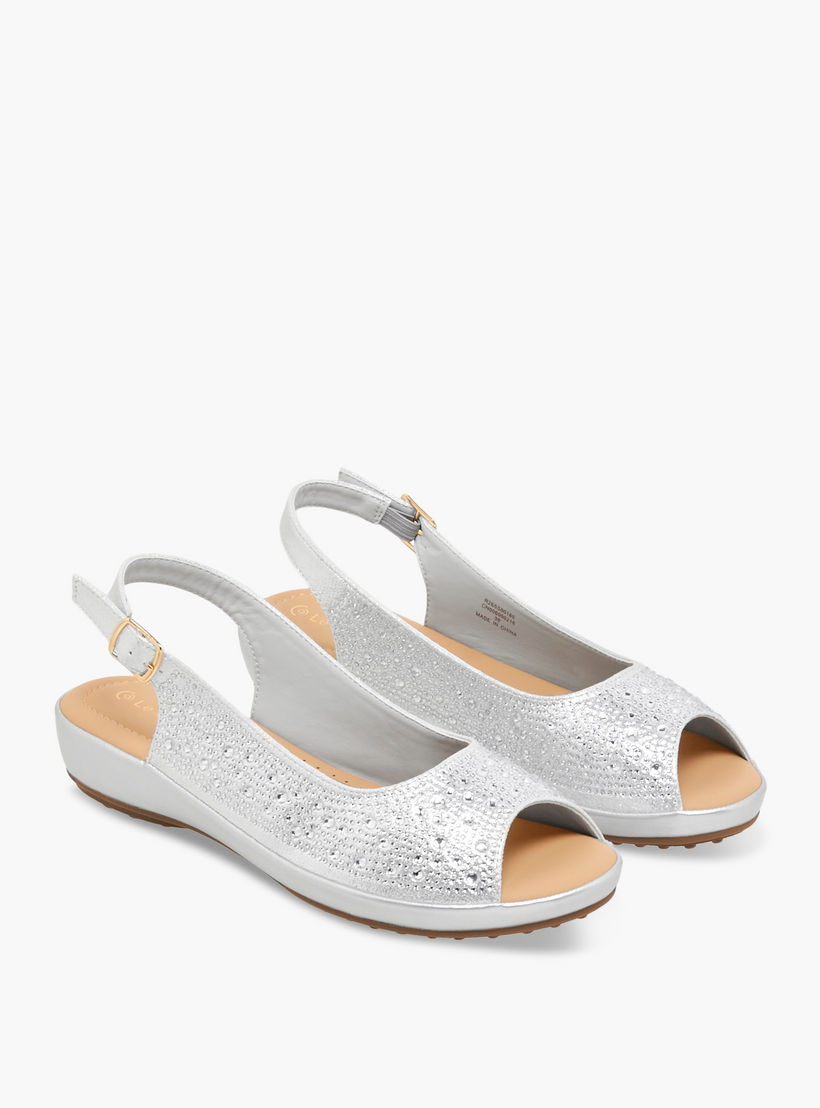 Le Confort Women Embellished Sandals-women-shoes-sandals-heeled-image-1