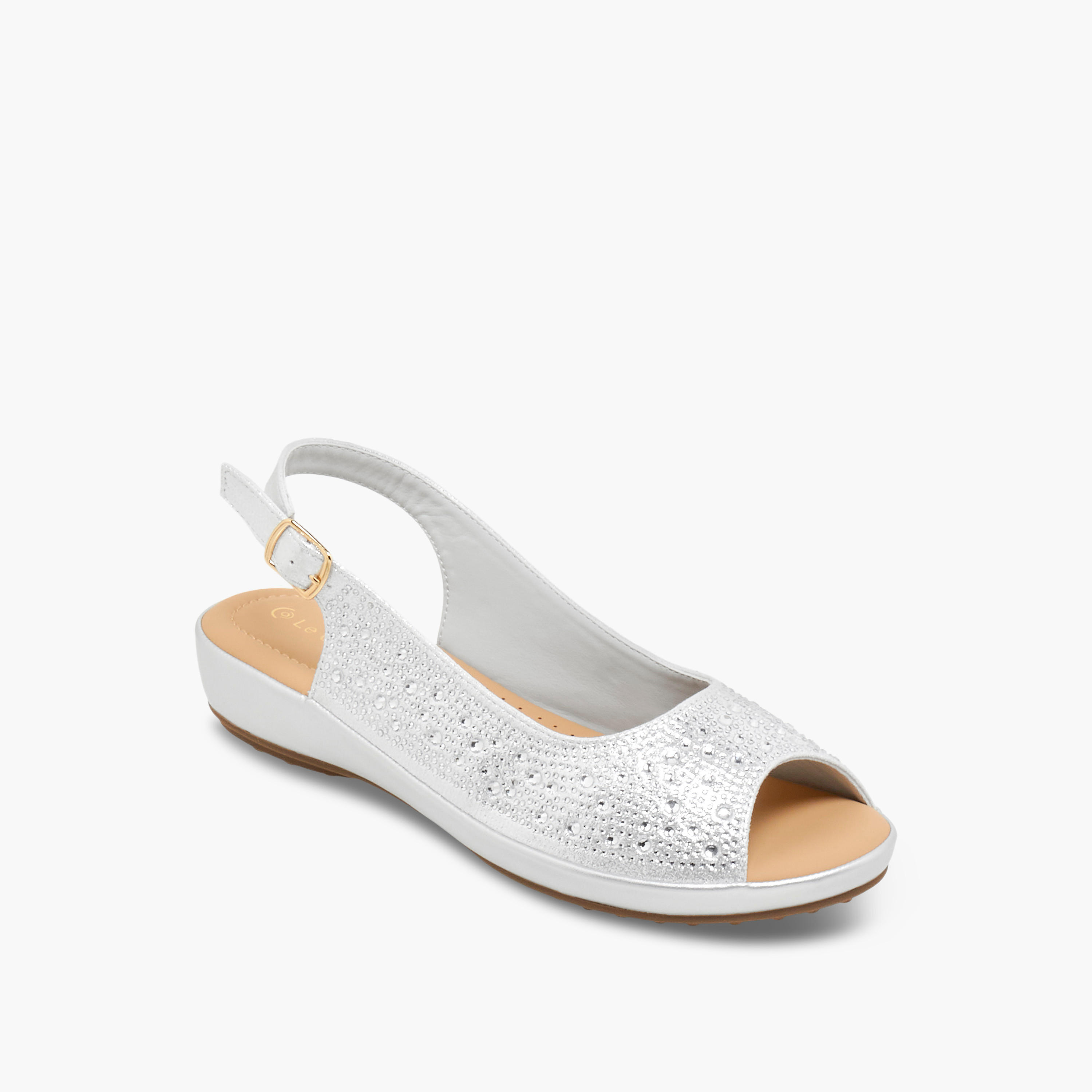 Le Confort Women Embellished Sandals-women-shoes-sandals-heeled-image-2