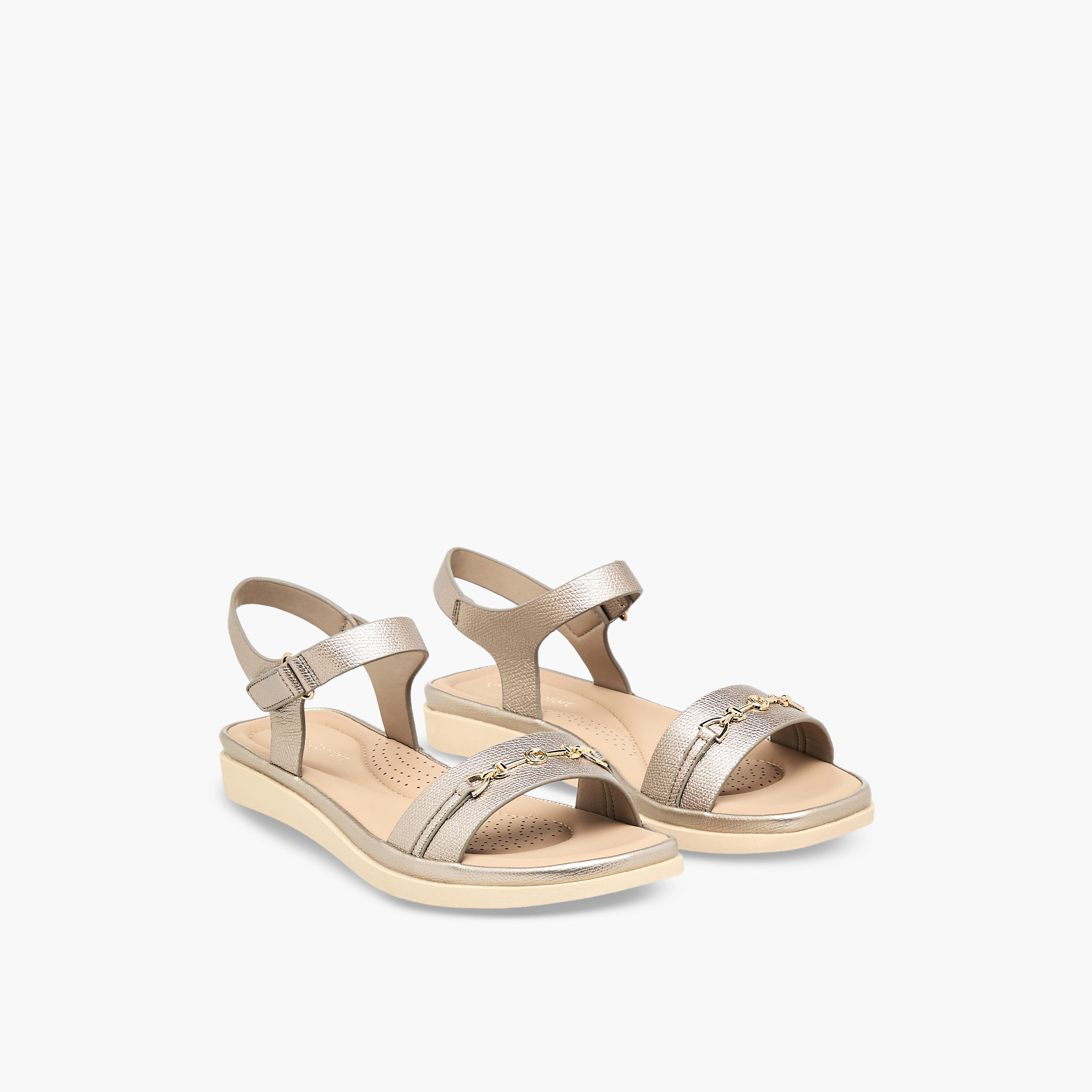 صندل بشريط إغلاق لاصق للنساء من لو كونفورت-women-shoes-flats-sandals-image-1