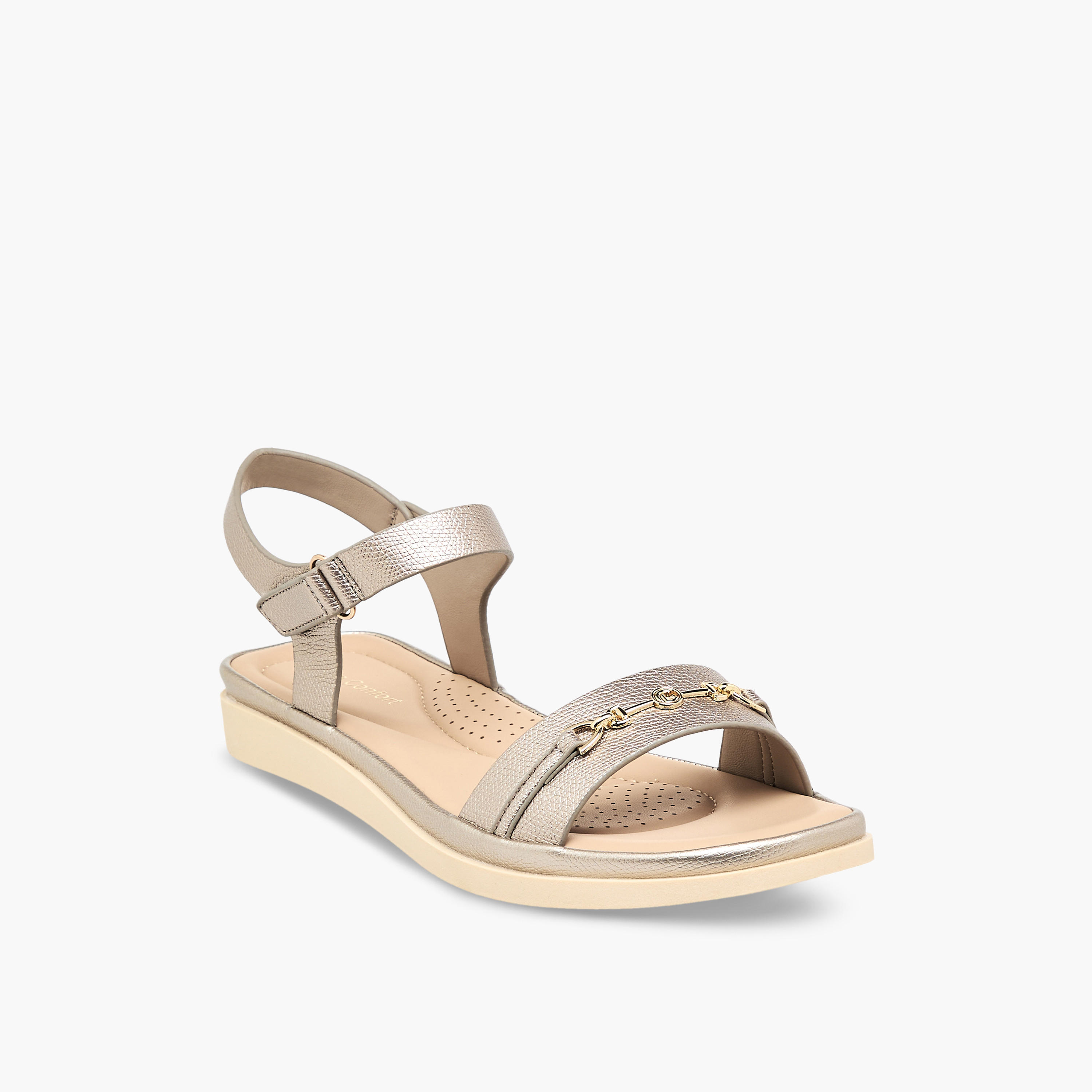 صندل بشريط إغلاق لاصق للنساء من لو كونفورت-women-shoes-flats-sandals-image-2