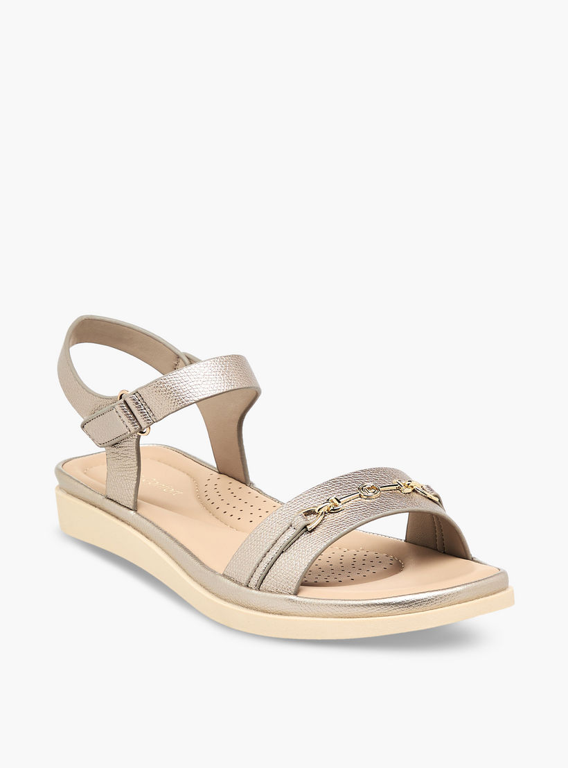 صندل بشريط إغلاق لاصق للنساء من لو كونفورت-women-shoes-flats-sandals-image-2