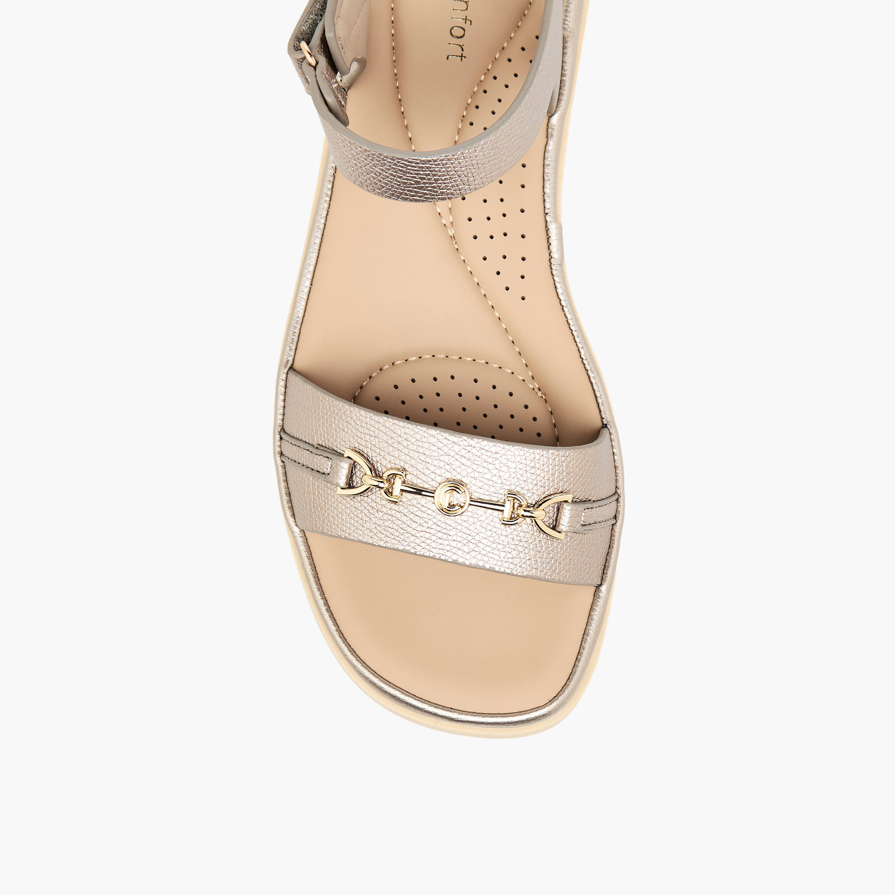 صندل بشريط إغلاق لاصق للنساء من لو كونفورت-women-shoes-flats-sandals-image-4