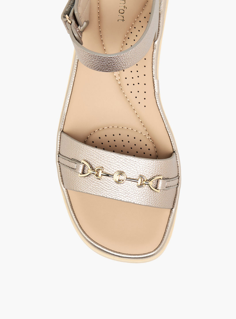 صندل بشريط إغلاق لاصق للنساء من لو كونفورت-women-shoes-flats-sandals-image-4