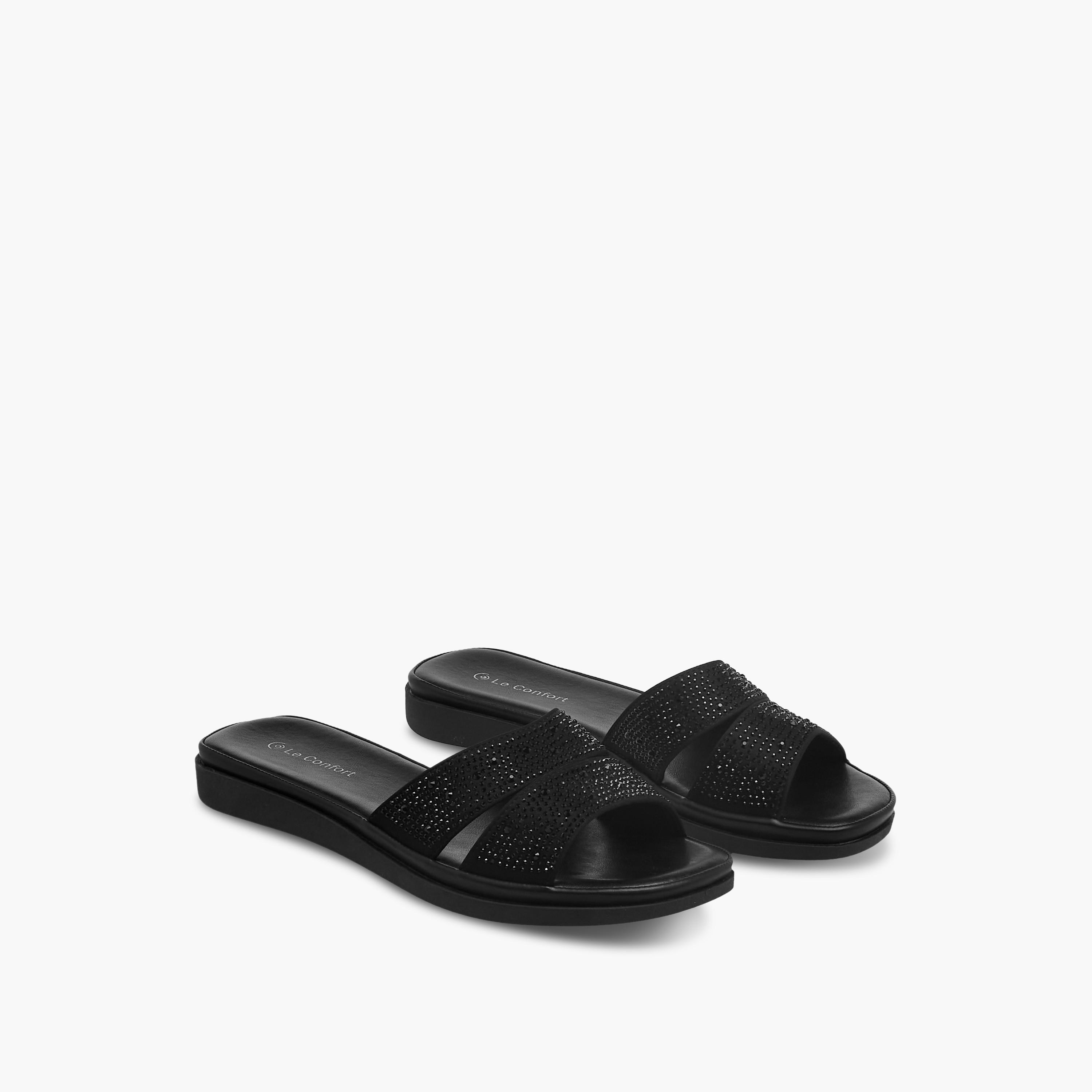 صندل مزين سهل الارتداء للنساء من لو كونفورت-women-shoes-flats-sandals-image-1