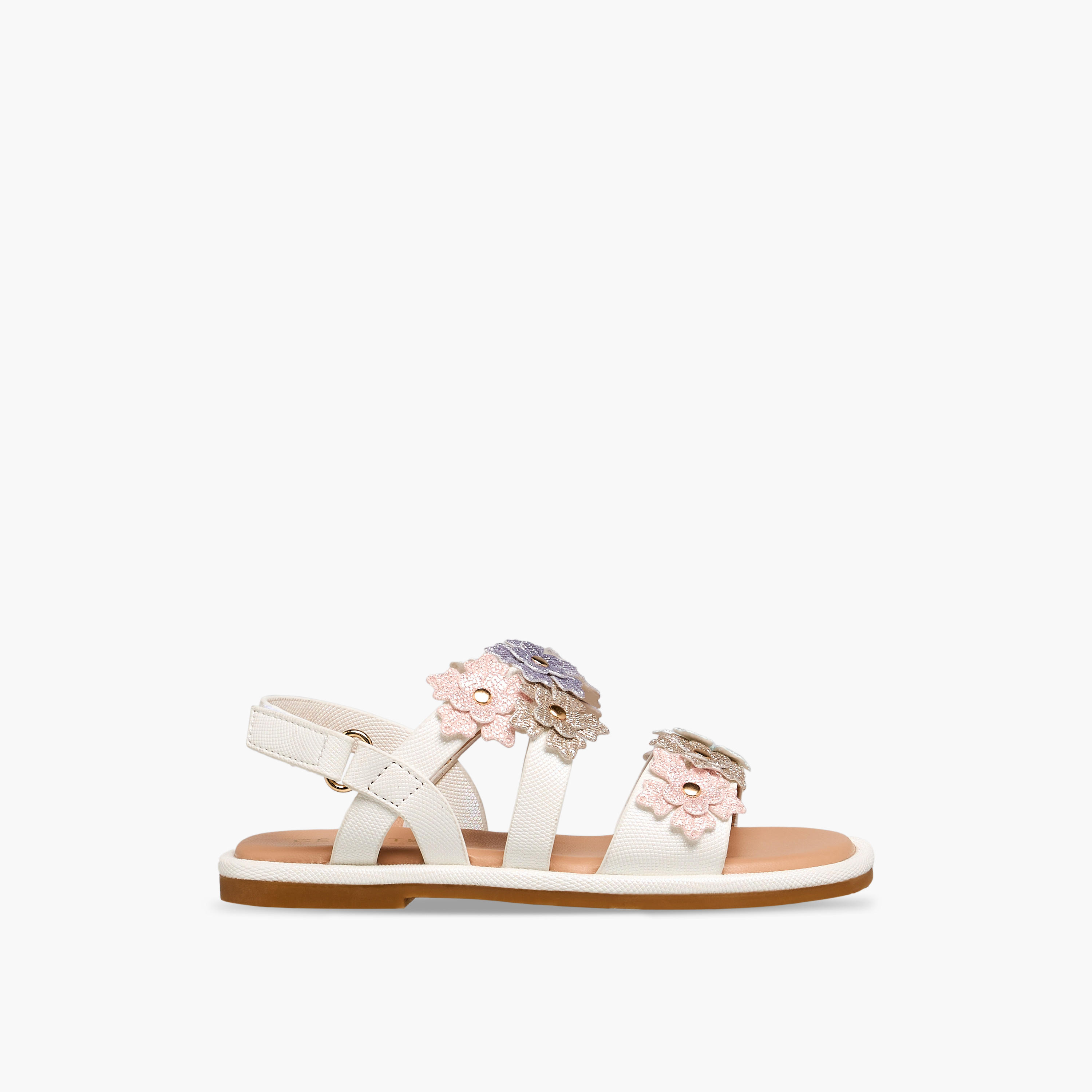 Celeste Girls Hook and Loop Strap Sandals-girls-shoes-sandals-image-3