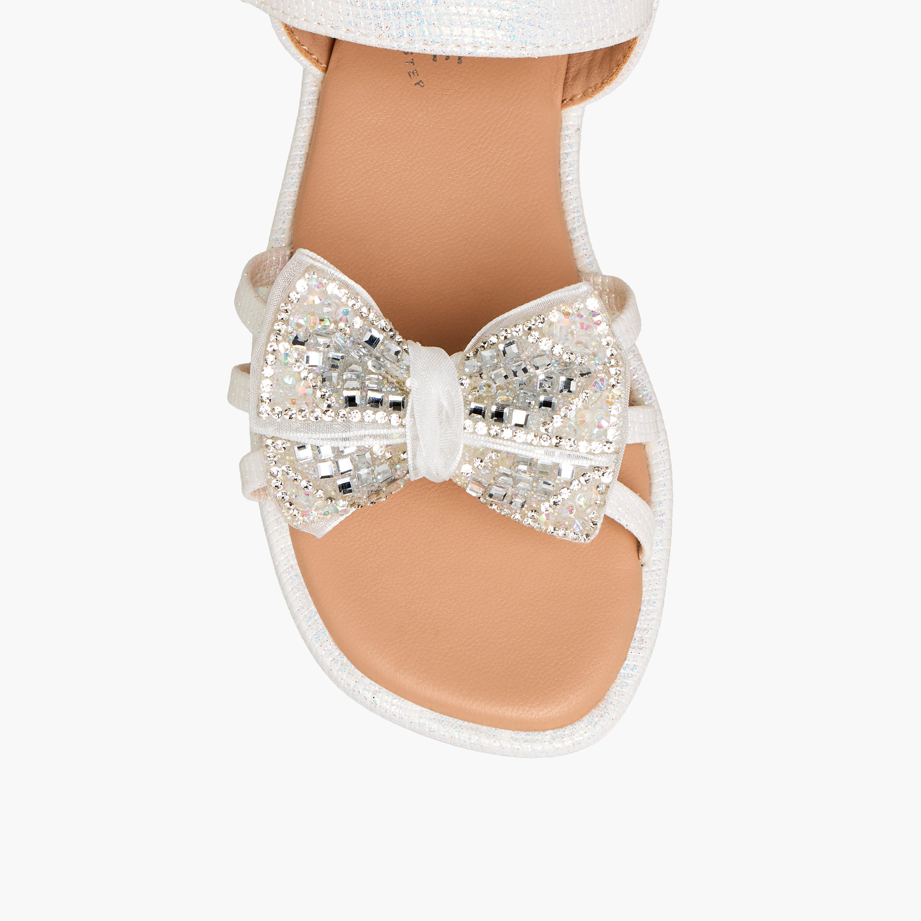 Celeste Girls Bow Embellished Flat Sandals-girls-shoes-sandals-image-4