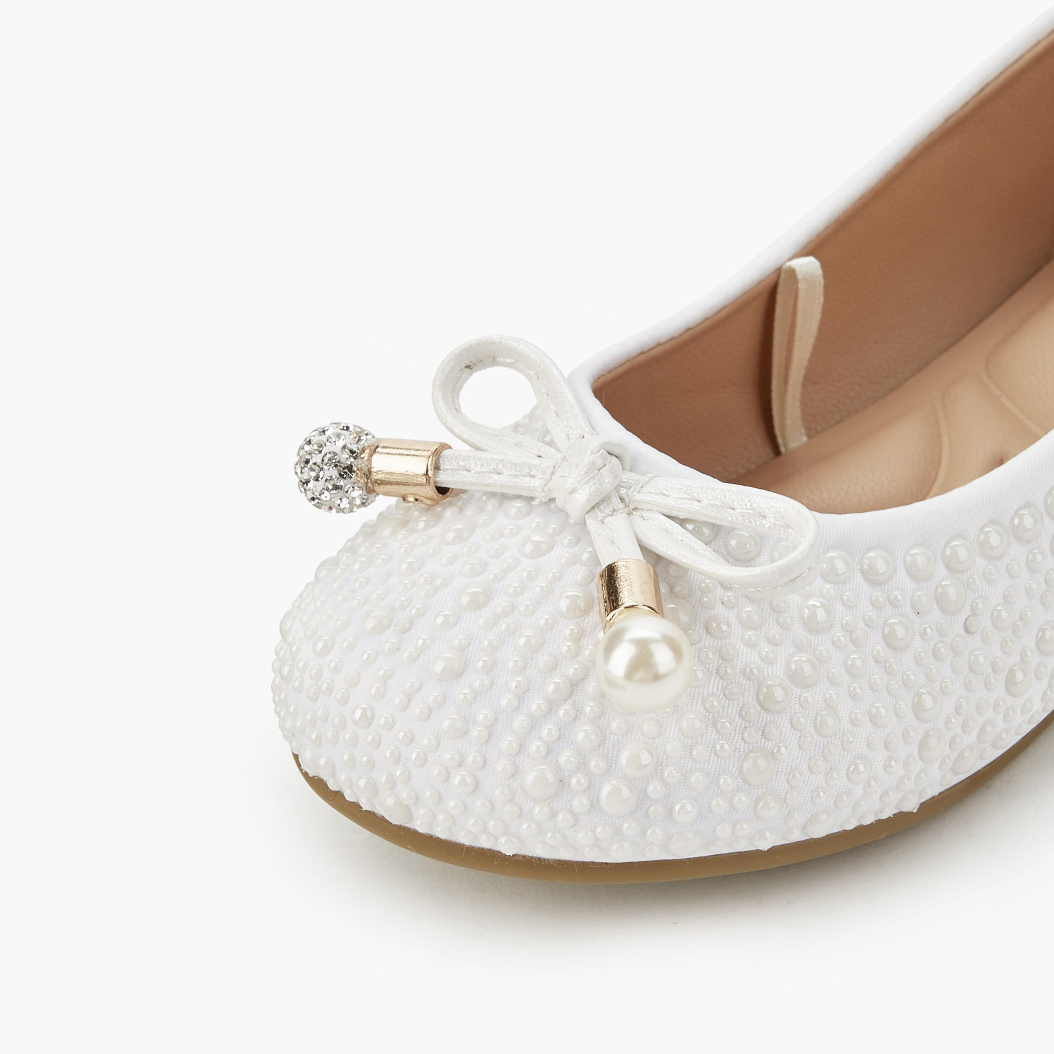 Celeste Girls Bow Accent Ballerina Shoes-girls-shoes-ballerinas-image-4
