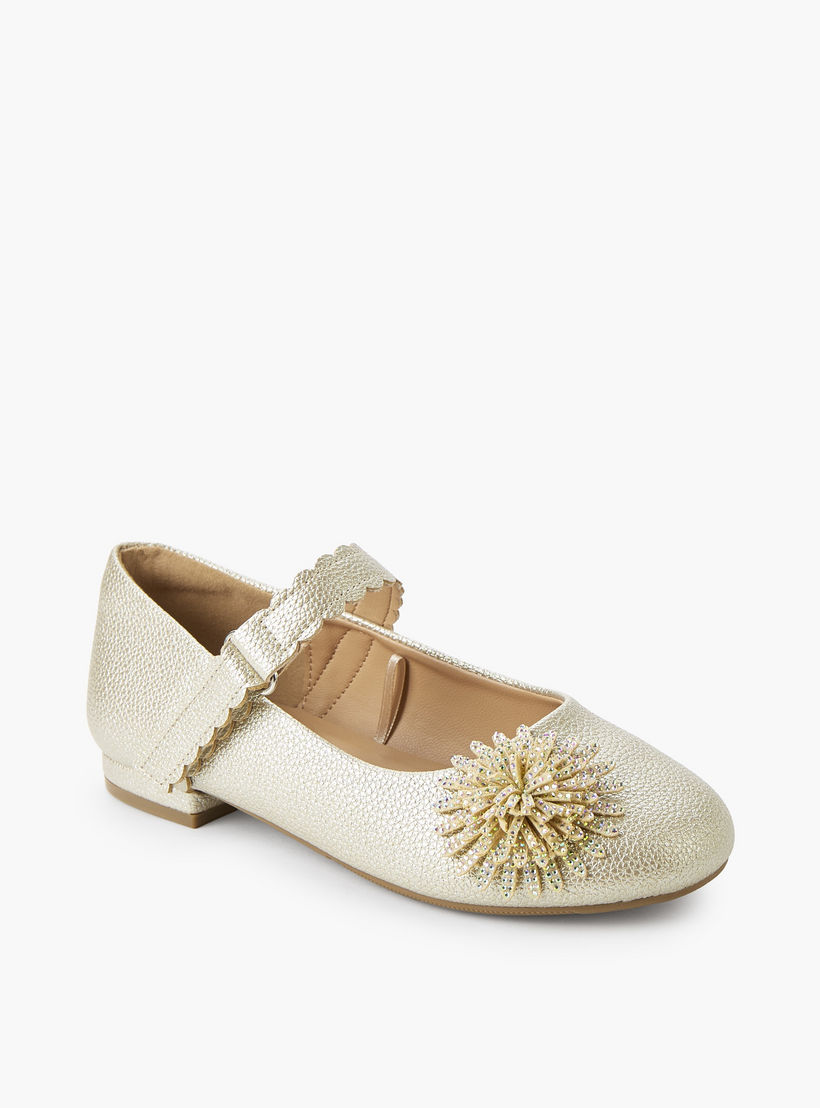 حذاء باليرينا بشريط إغلاق لاصق للبنات من سيليست-girls-shoes-maryjanes-image-2